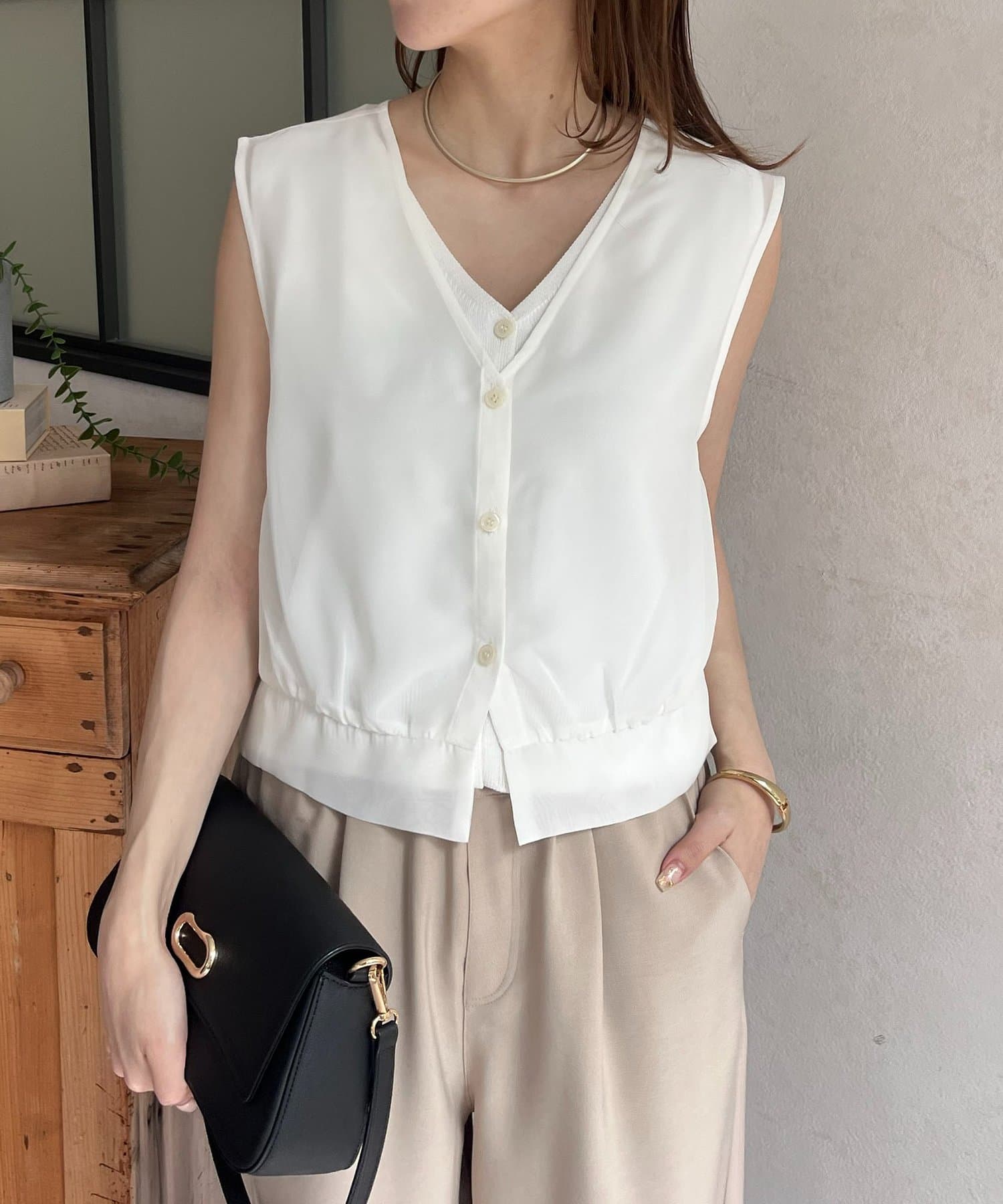 Thevon.(ゼヴォン) シアーベストSETノースリニット