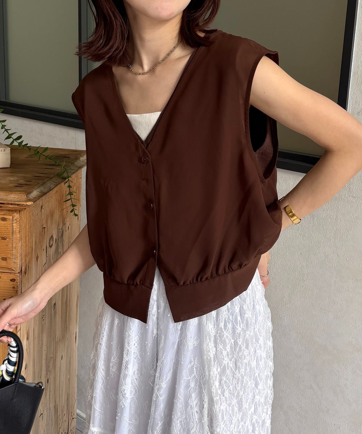 Thevon.(ゼヴォン) シアーベストSETノースリニット