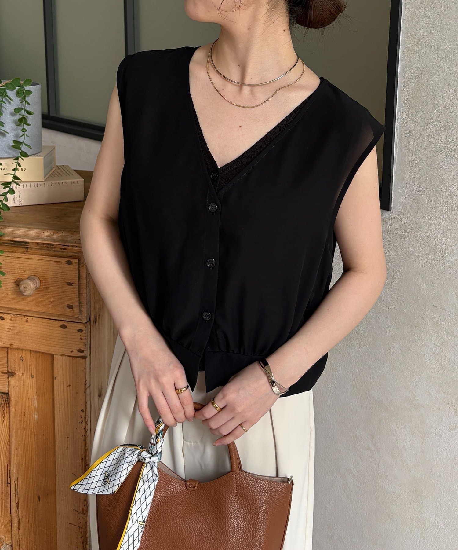 Thevon.(ゼヴォン) シアーベストSETノースリニット