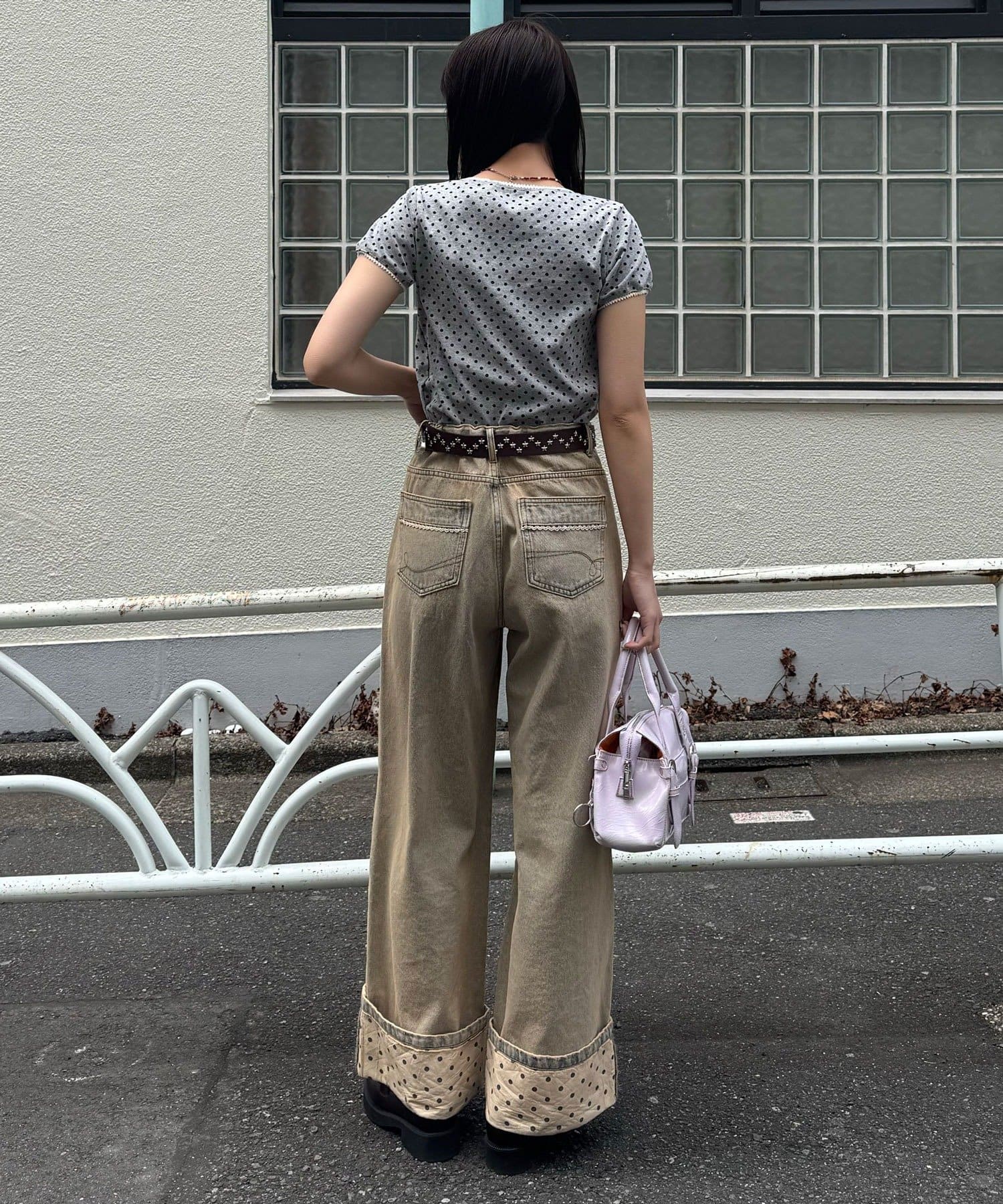 CIAOPANIC(チャオパニック) ピコレースVネックコンパクトTee