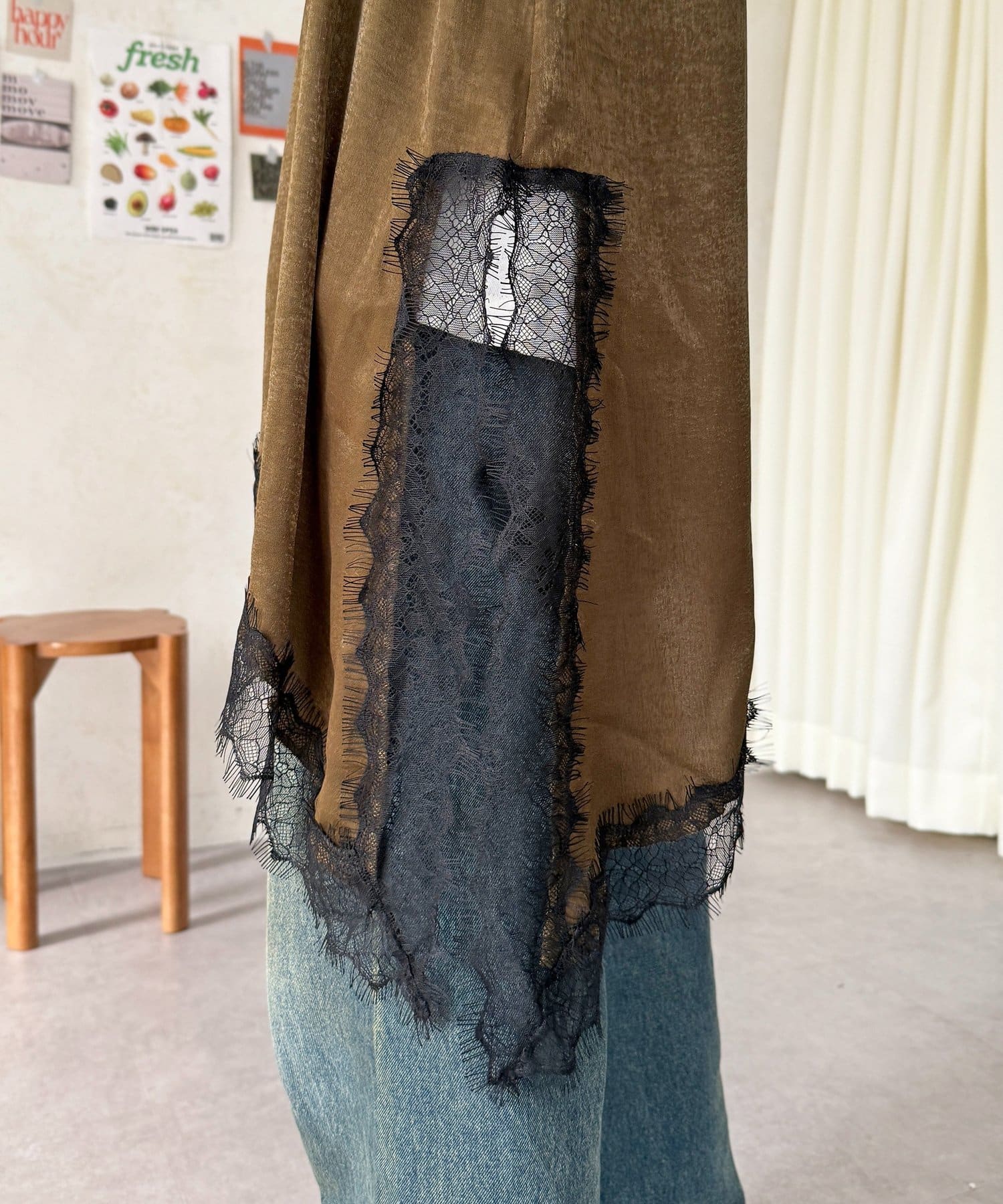 CPCM(シーピーシーエム) アシメイレヘムレースキャミ