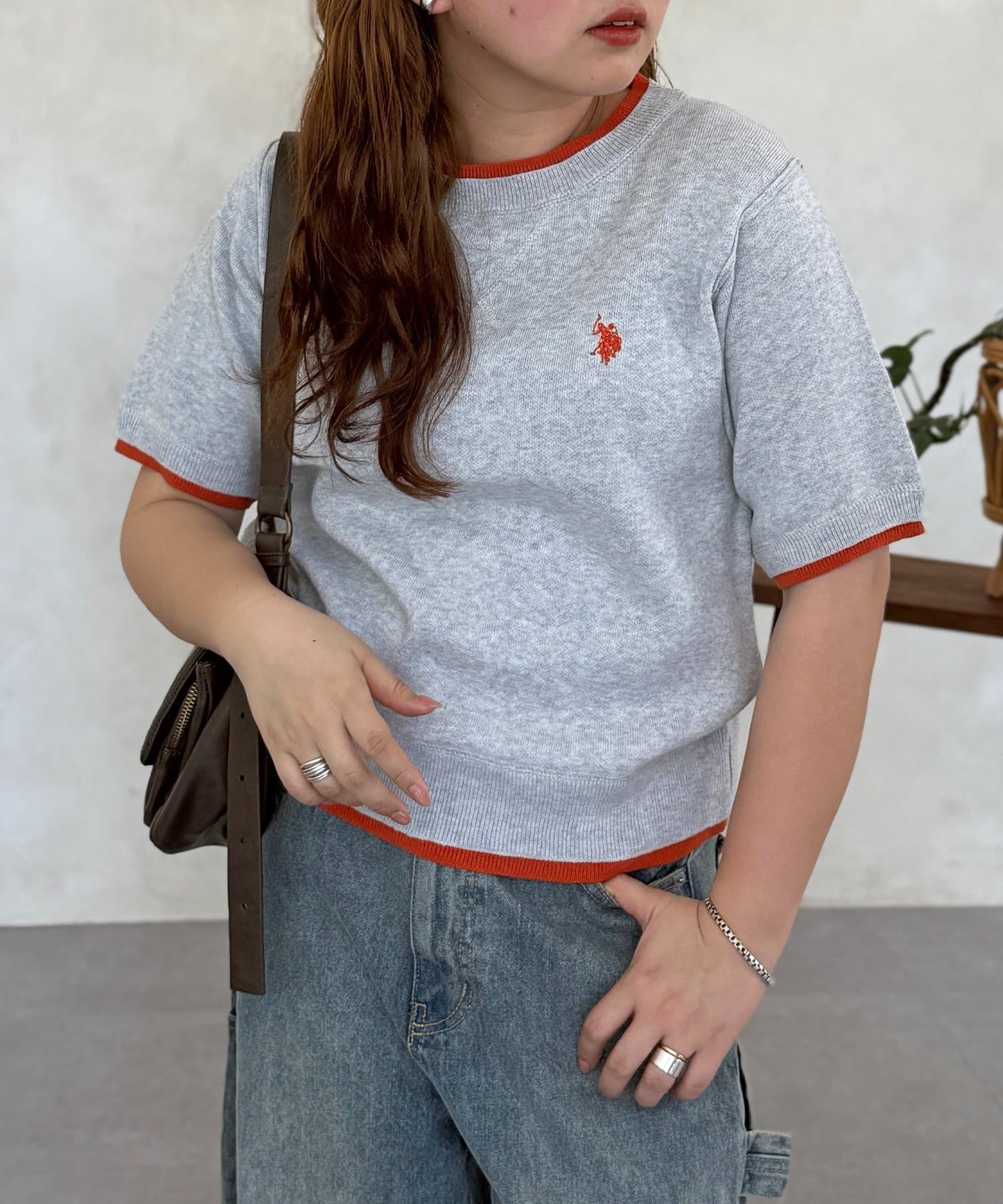 CPCM(シーピーシーエム) 【U.S. POLO ASSN.】フェイクレイヤードスウェットライクプルオーバー