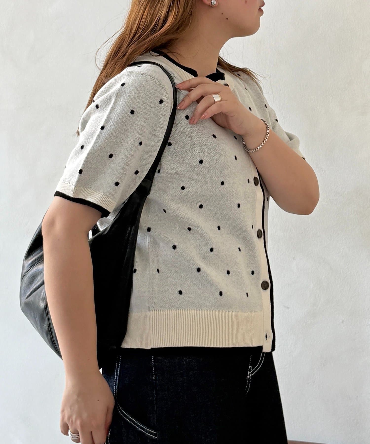 CPCM(シーピーシーエム) 【U.S. POLO ASSN.】フェイクレイヤードスウェットライクカーディガン