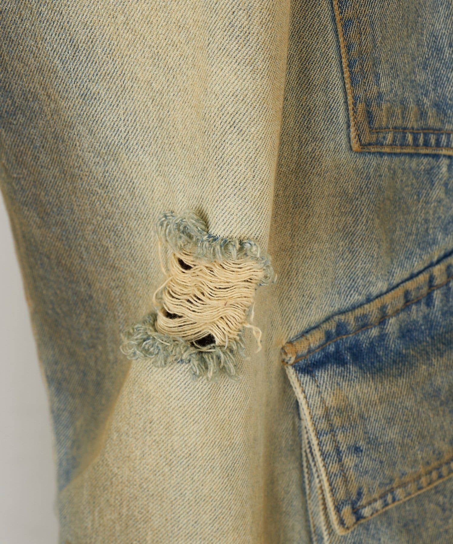 RAY CASSIN(レイカズン) 【XS・S・Mサイズ展開】カーゴバレルルーズデニムパンツ