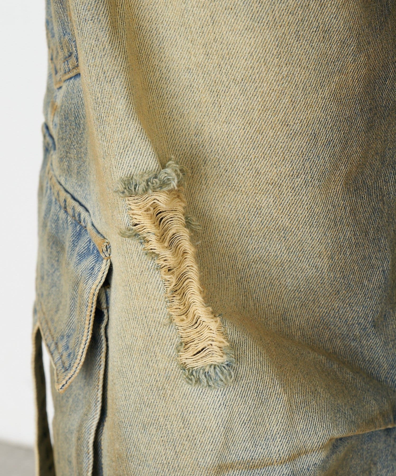 RAY CASSIN(レイカズン) 【XS・S・Mサイズ展開】カーゴバレルルーズデニムパンツ