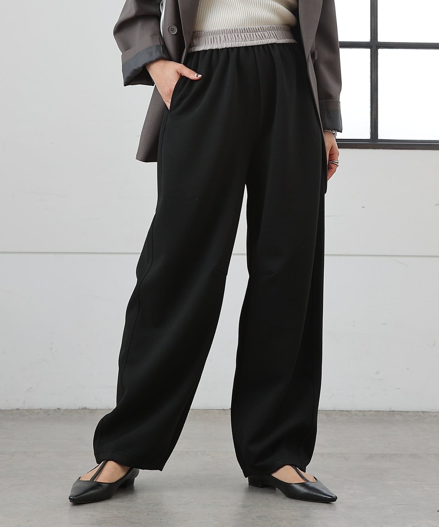 COLONY 2139(コロニー トゥーワンスリーナイン) 【WEB限定】ウエスト配色カーブパンツ