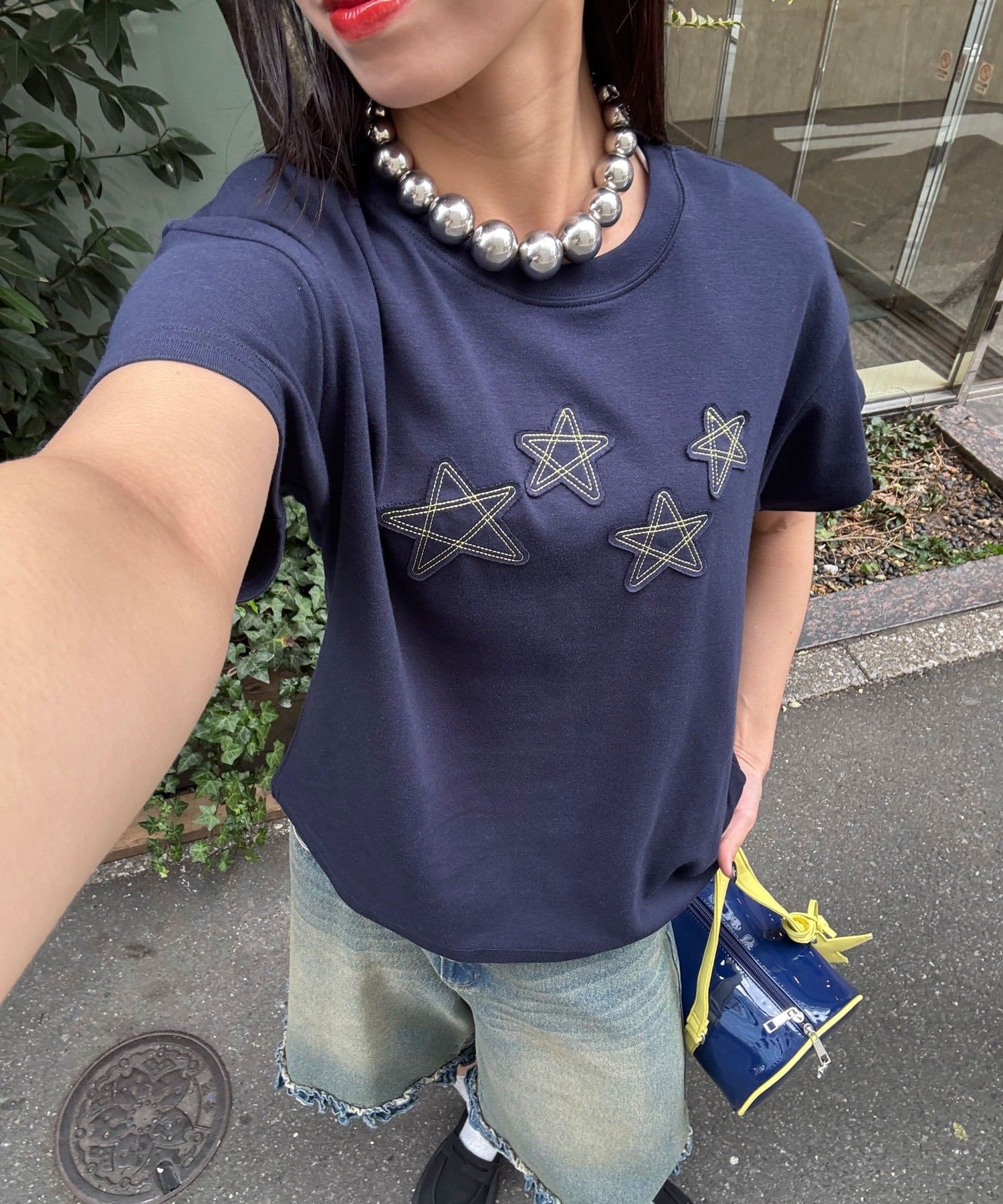 CIAOPANIC(チャオパニック) 【2サイズ展開】スターワッペンTee