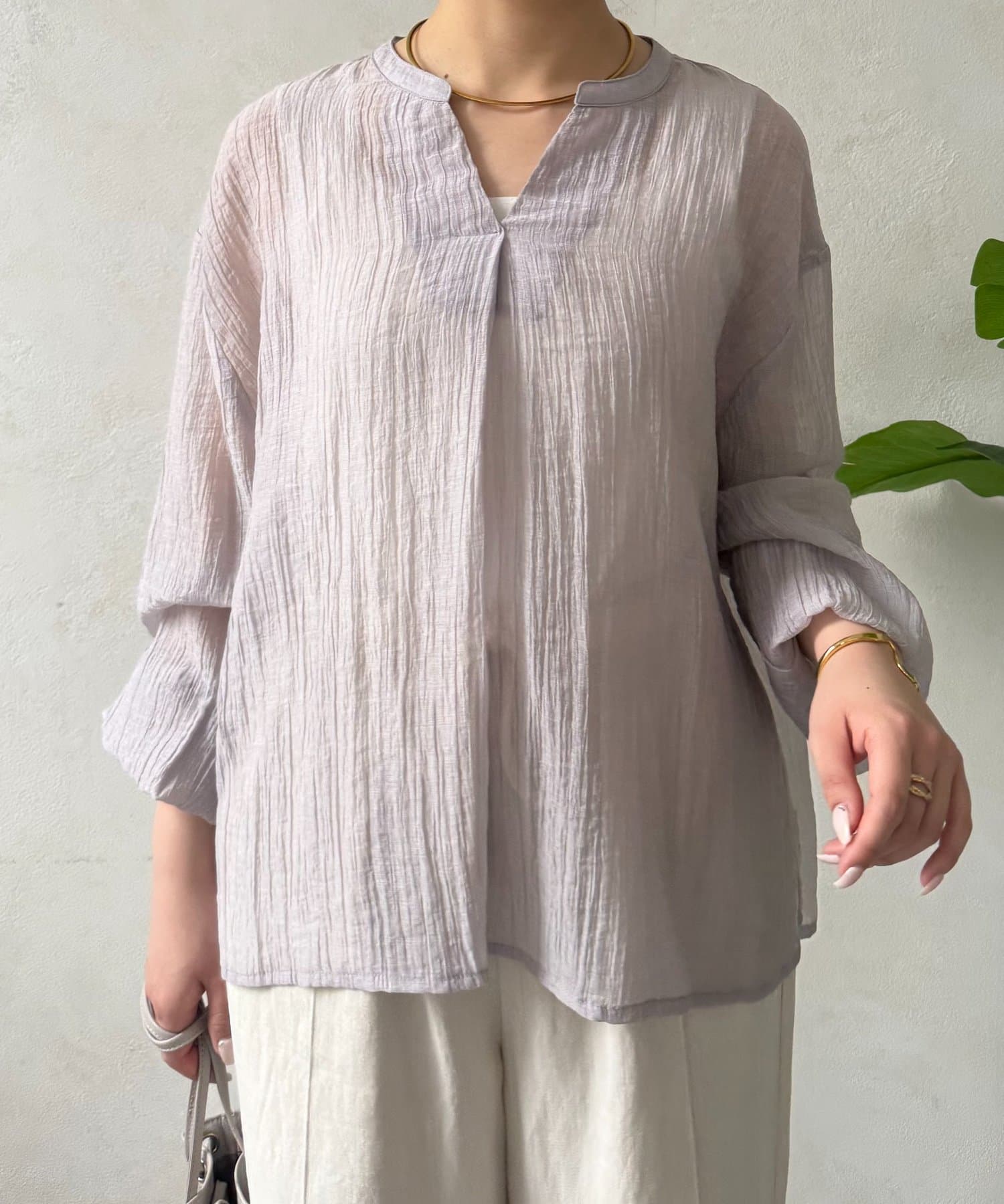 Jena　espace merveilleux(ジェナ　エスパスメルヴェイユ) スキッパーヨウリュウブラウス