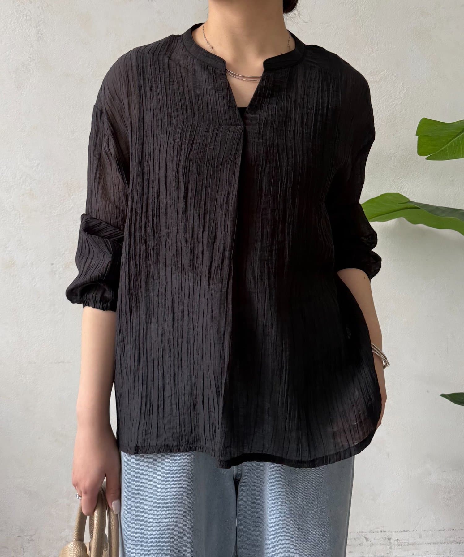 Jena　espace merveilleux(ジェナ　エスパスメルヴェイユ) スキッパーヨウリュウブラウス