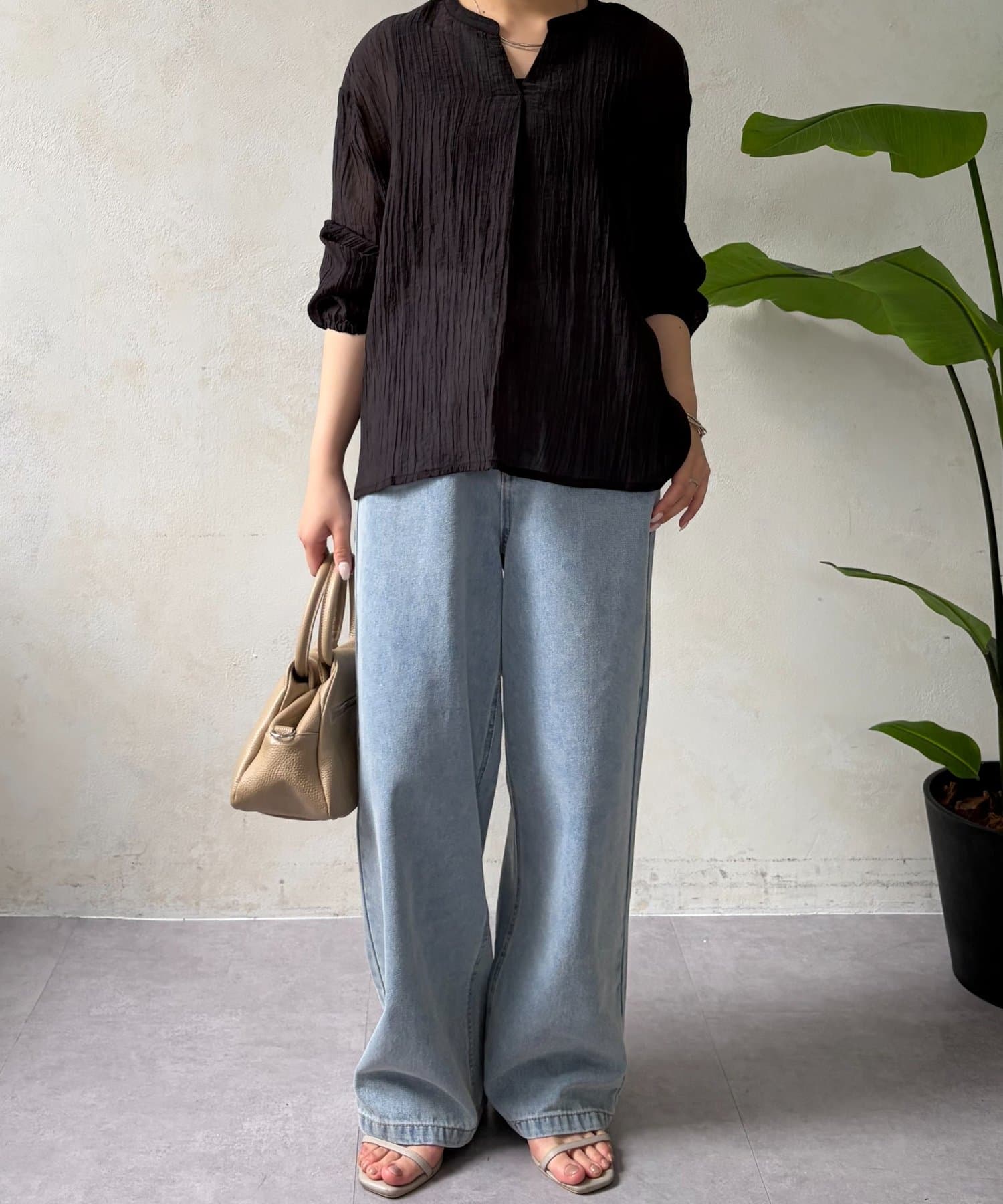 Jena　espace merveilleux(ジェナ　エスパスメルヴェイユ) スキッパーヨウリュウブラウス