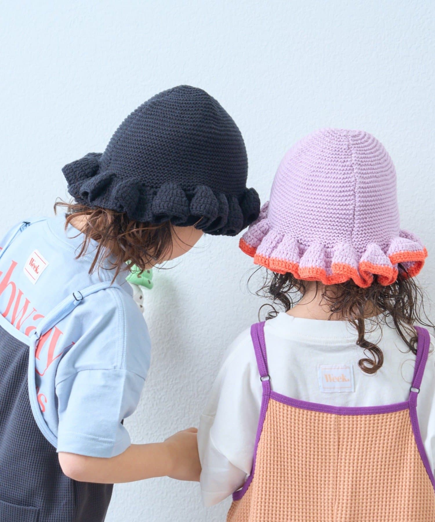 CIAOPANIC TYPY(チャオパニックティピー) 【KIDS】クロシェ編みフリルハット