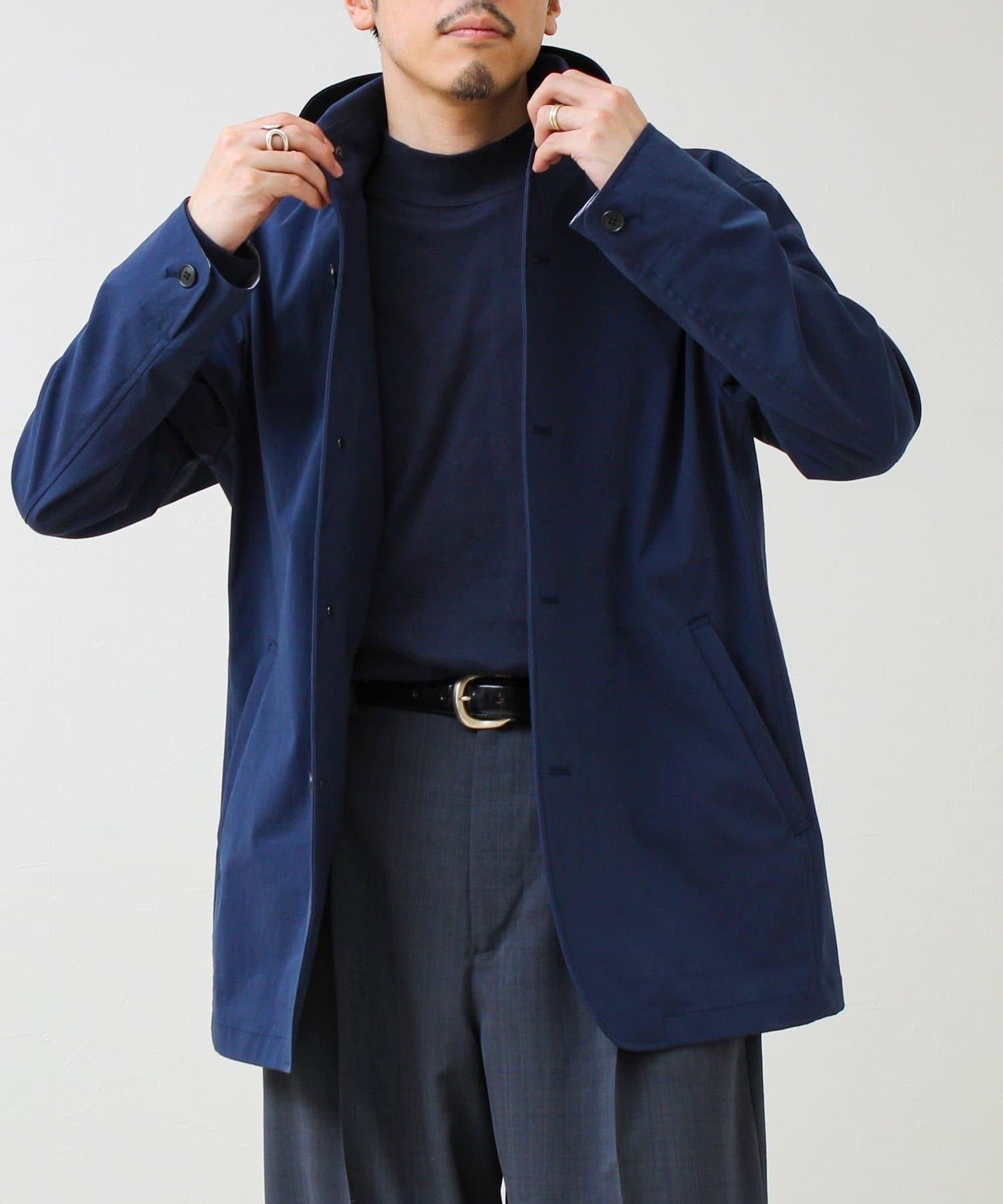 FREDY & GLOSTER(フレディ アンド グロスター) 【GLOSTER名品アウター】スタンドフードブルゾン