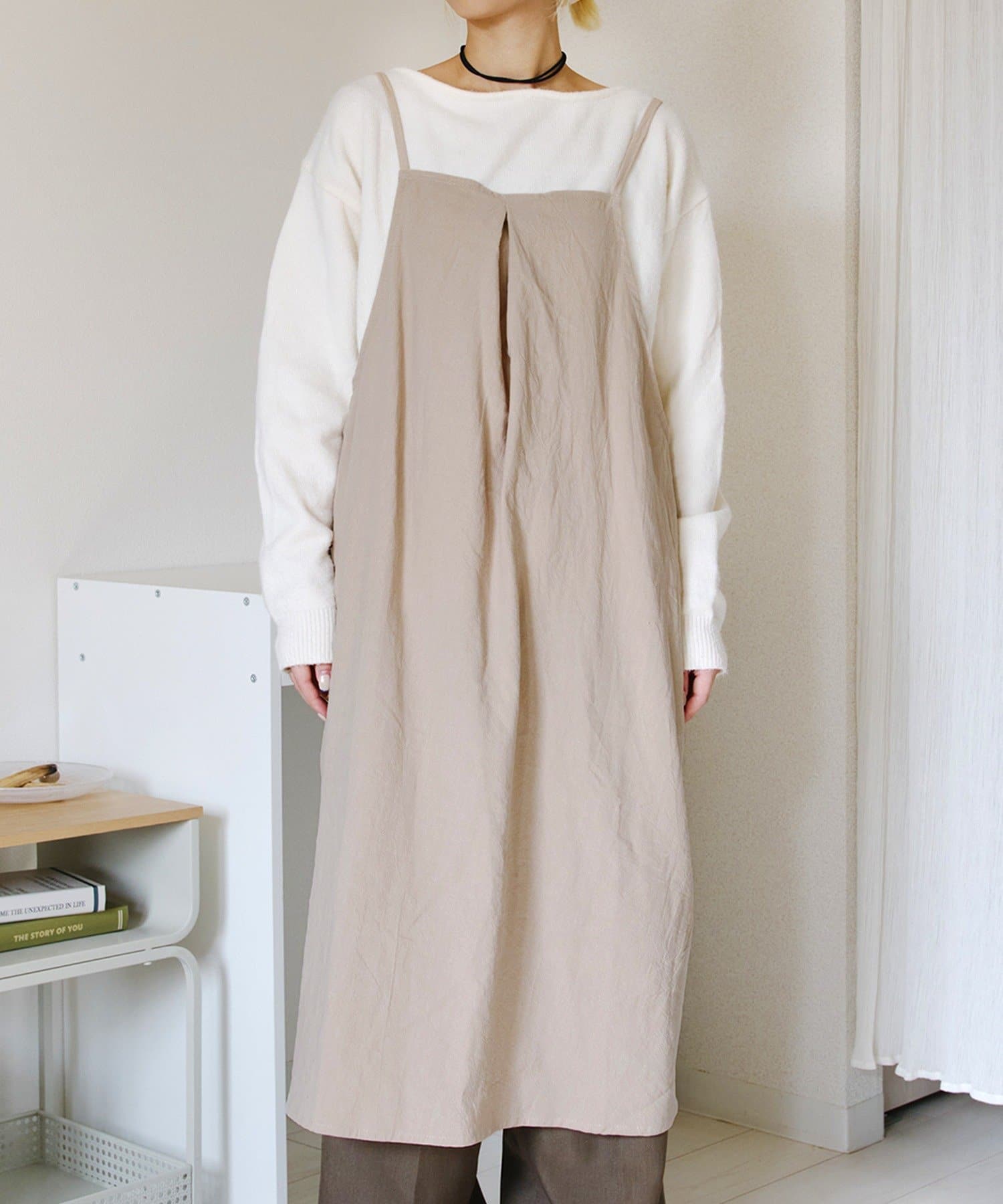 salut!(サリュ) フロントタックワンピースエプロン