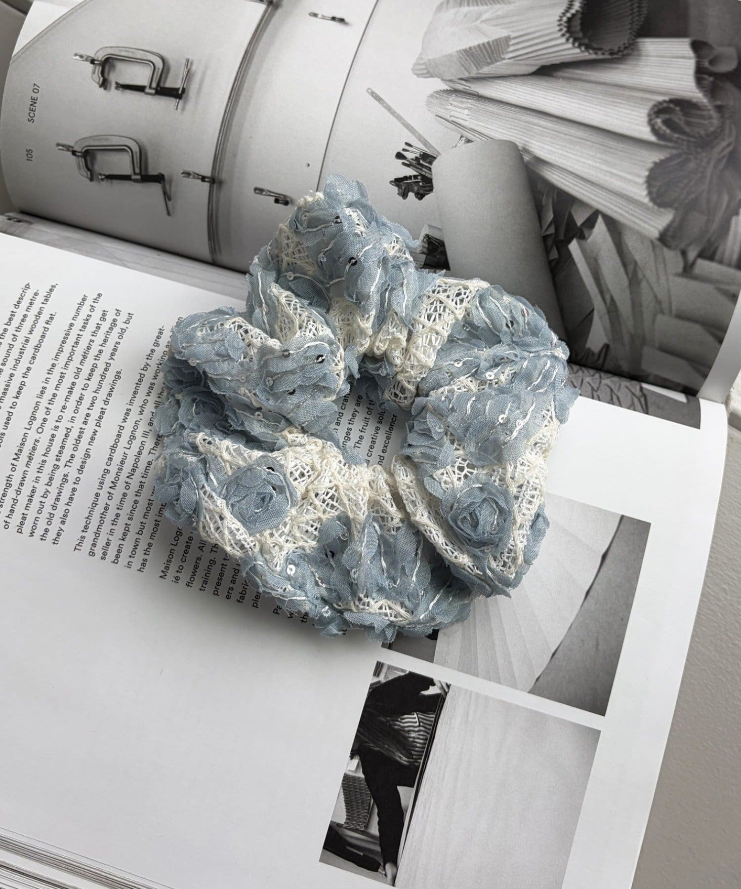 Lattice(ラティス) フラワーレースシュシュ