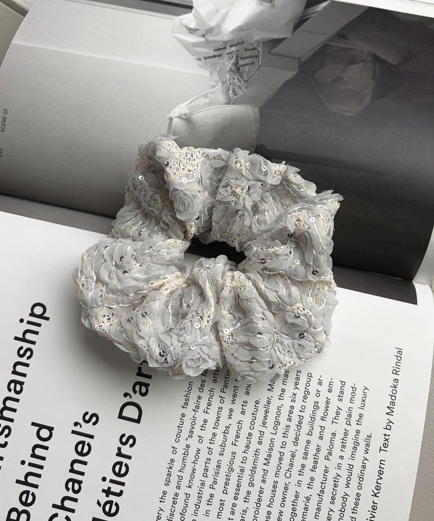 Lattice(ラティス) フラワーレースシュシュ