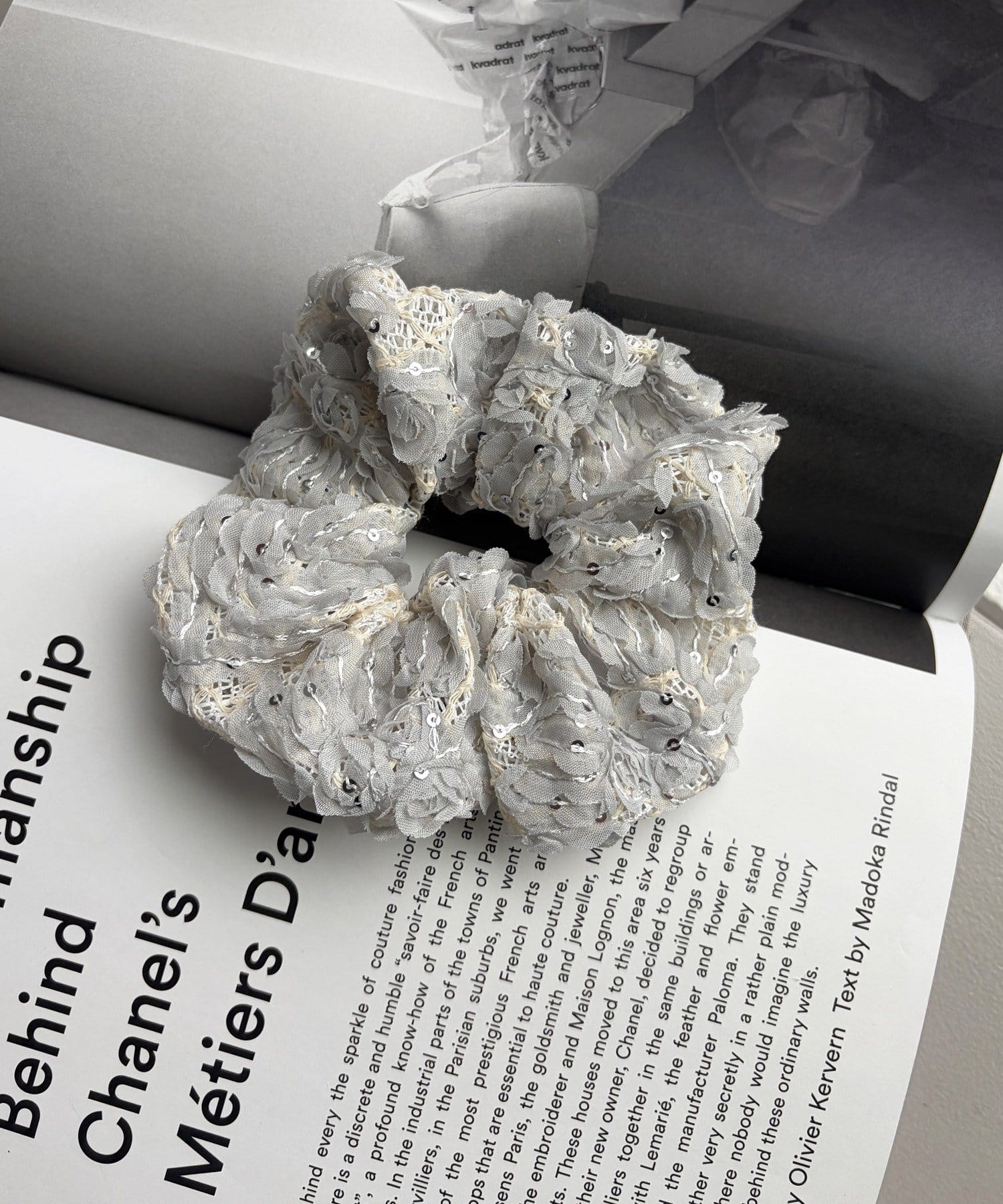 Lattice(ラティス) フラワーレースシュシュ