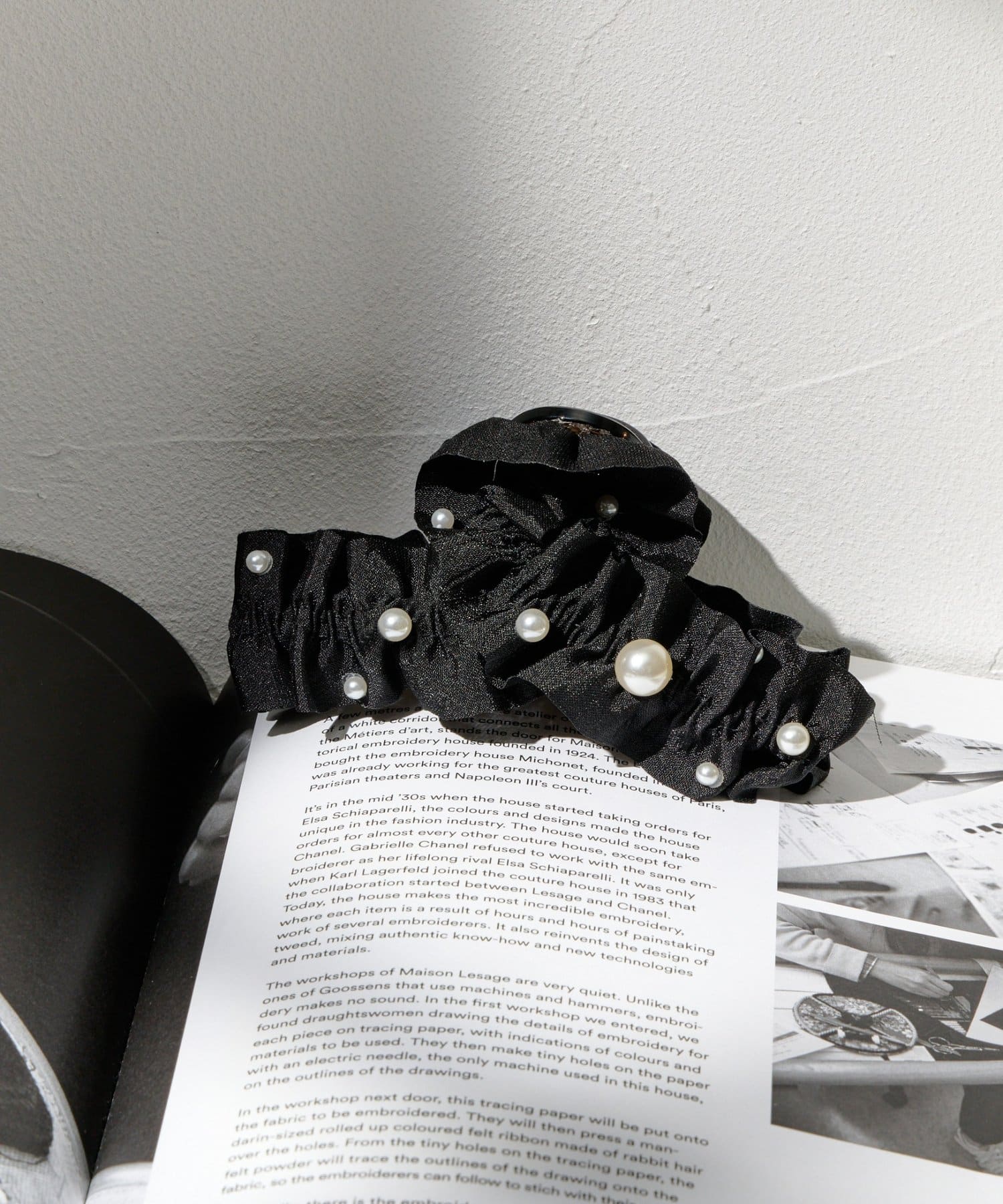 Lattice(ラティス) パール付きくしゅくしゅクリップ