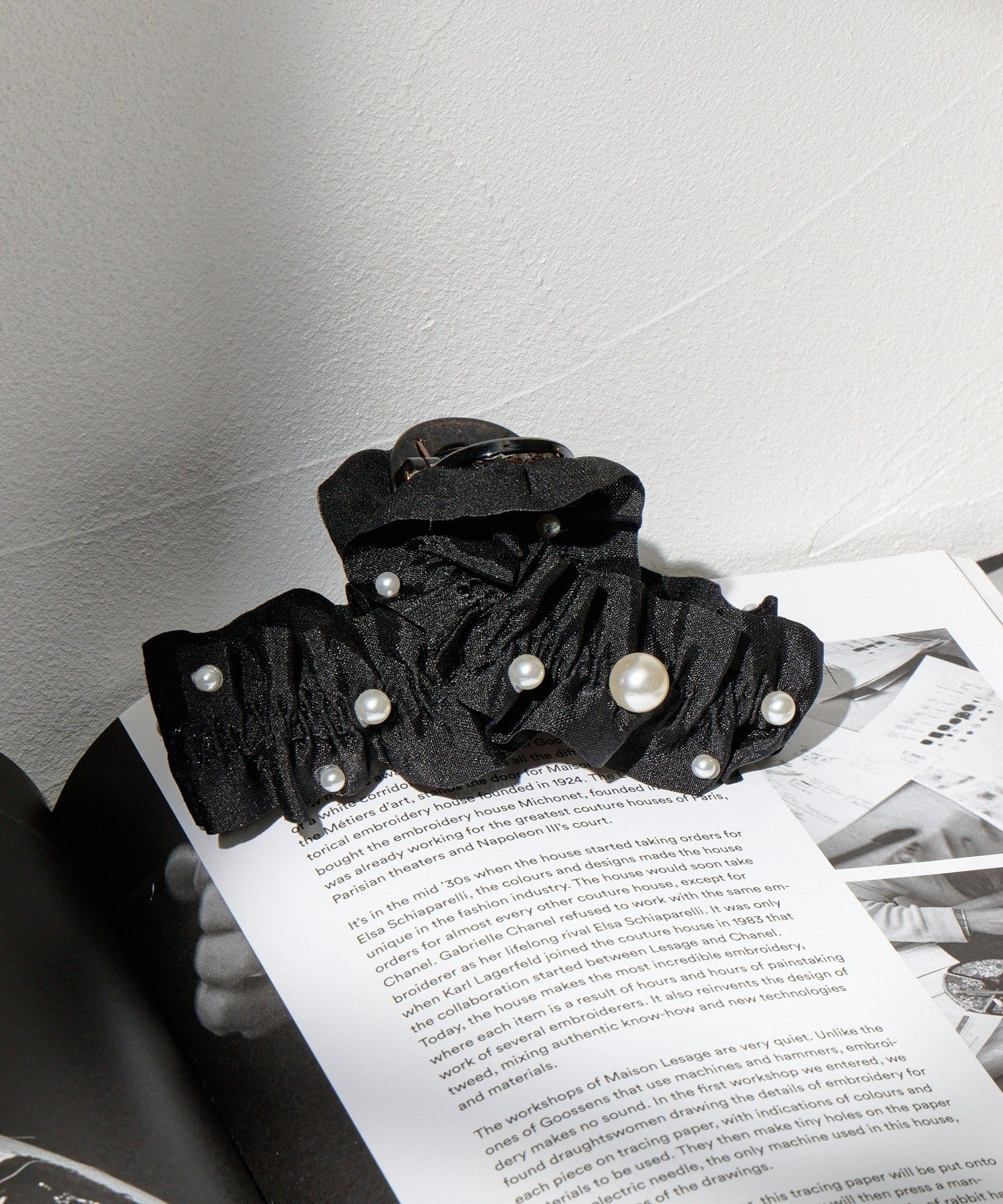 Lattice(ラティス) パール付きくしゅくしゅクリップ