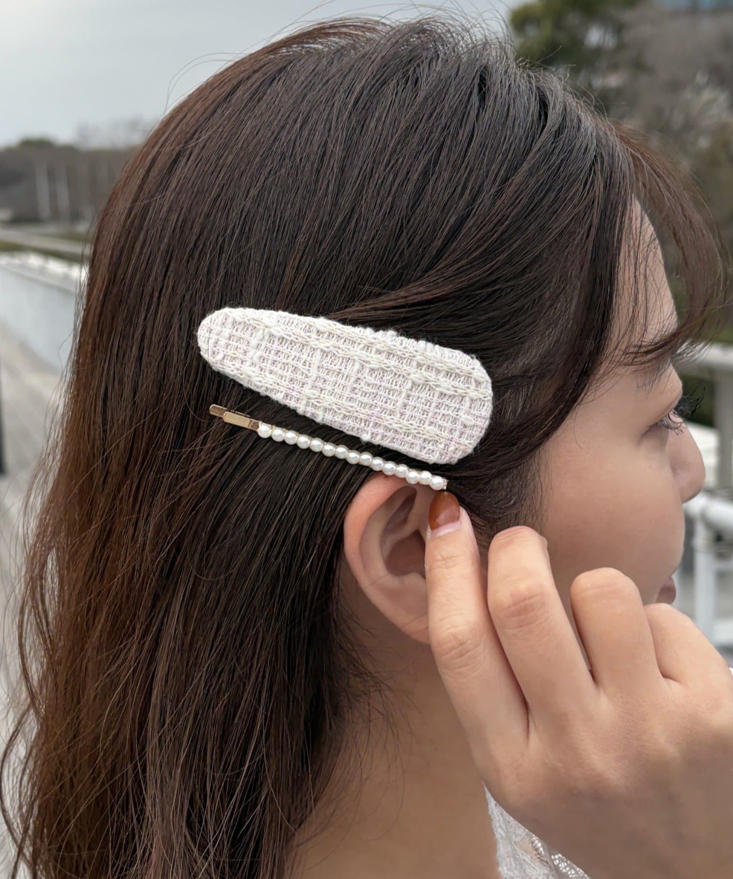 Lattice(ラティス) ツイードパッチピンセット(3P)