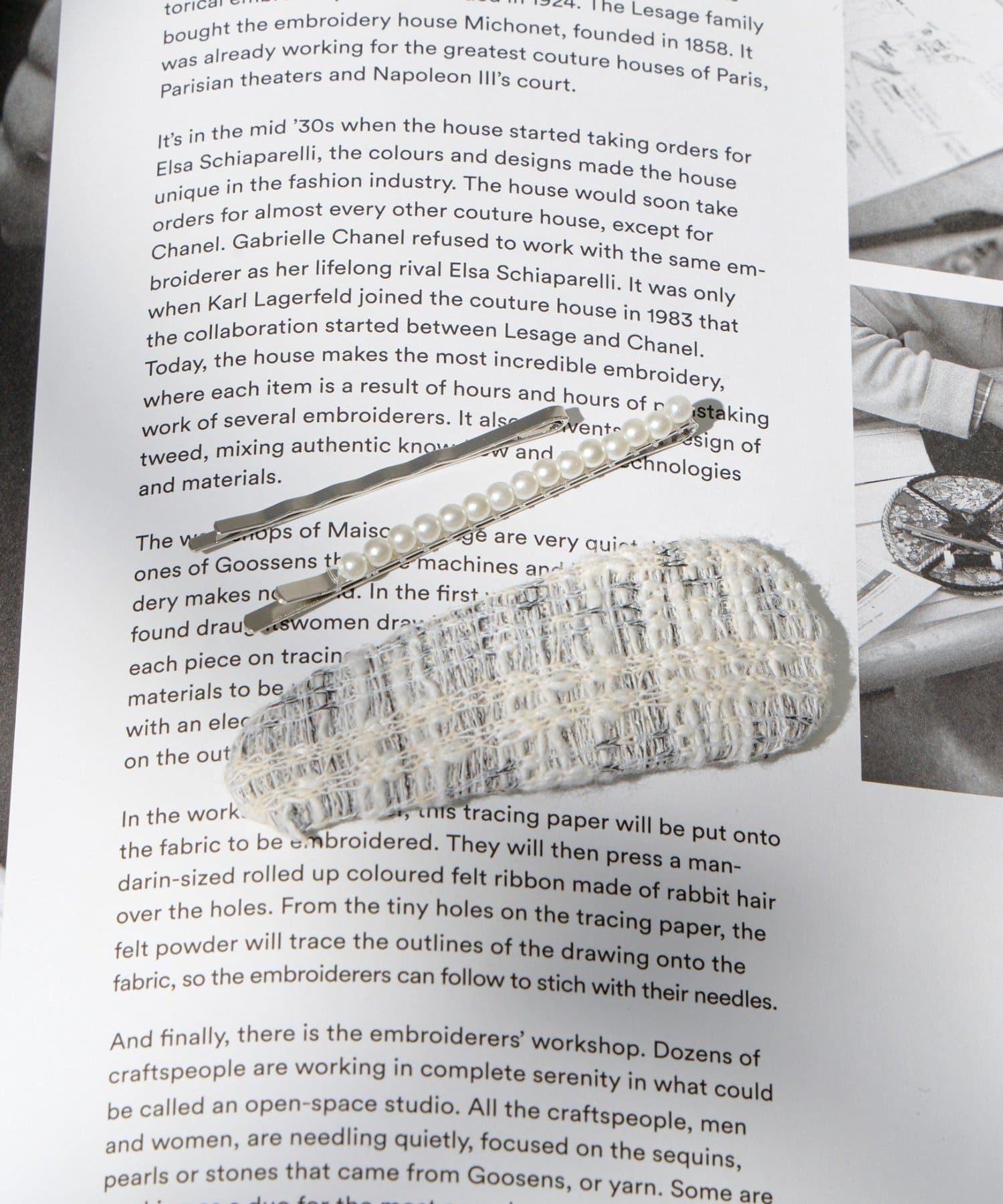 Lattice(ラティス) ツイードパッチピンセット(3P)