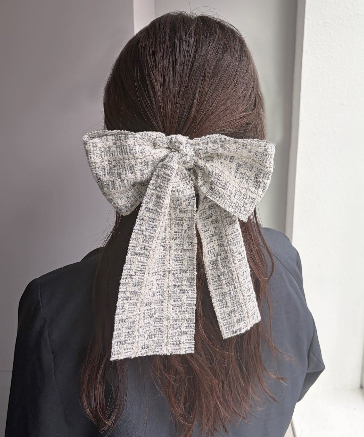 Lattice(ラティス) ツイードリボンシュシュ