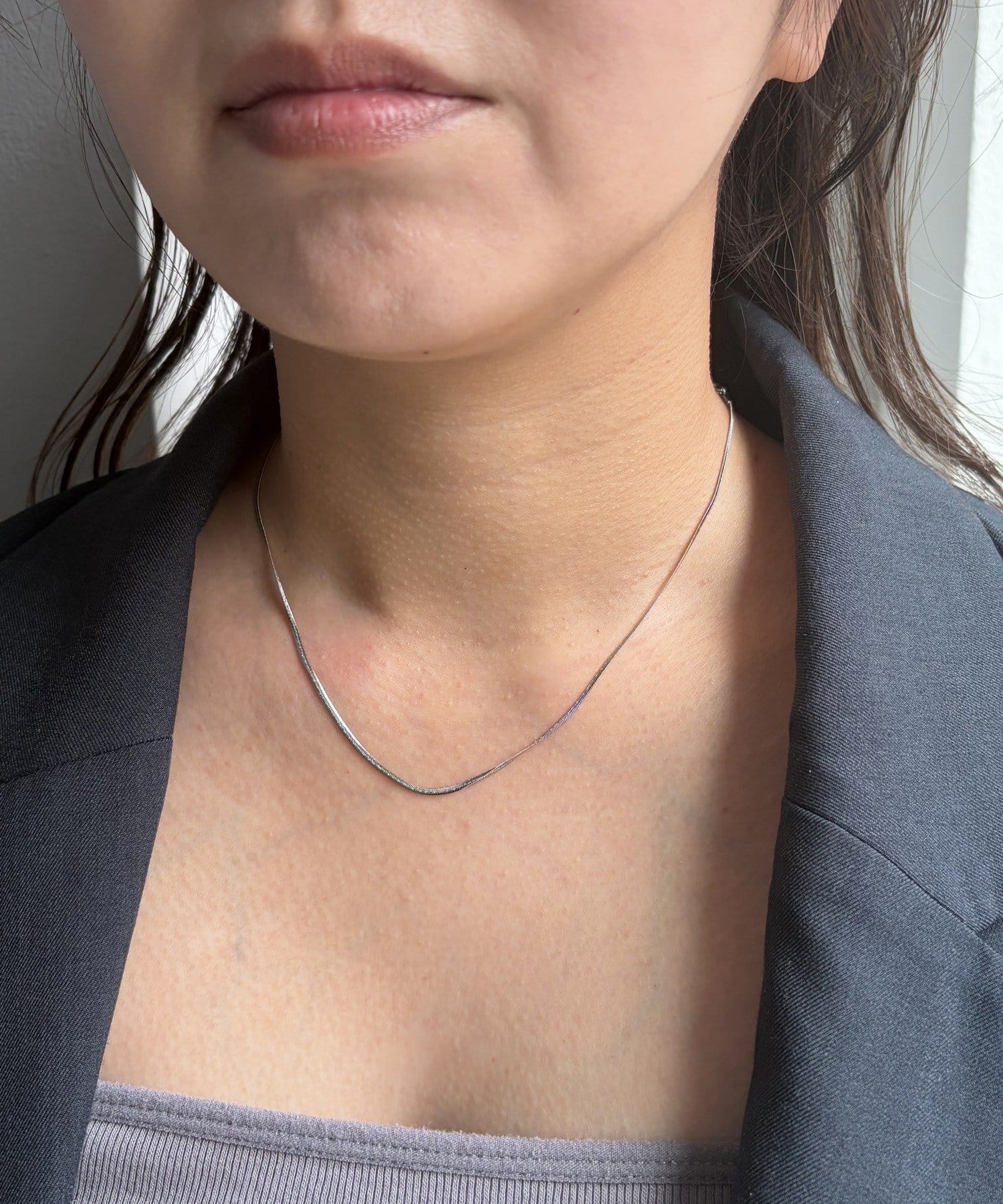 Lattice(ラティス) ＜ステンレス＞シンプルチェーンネックレス