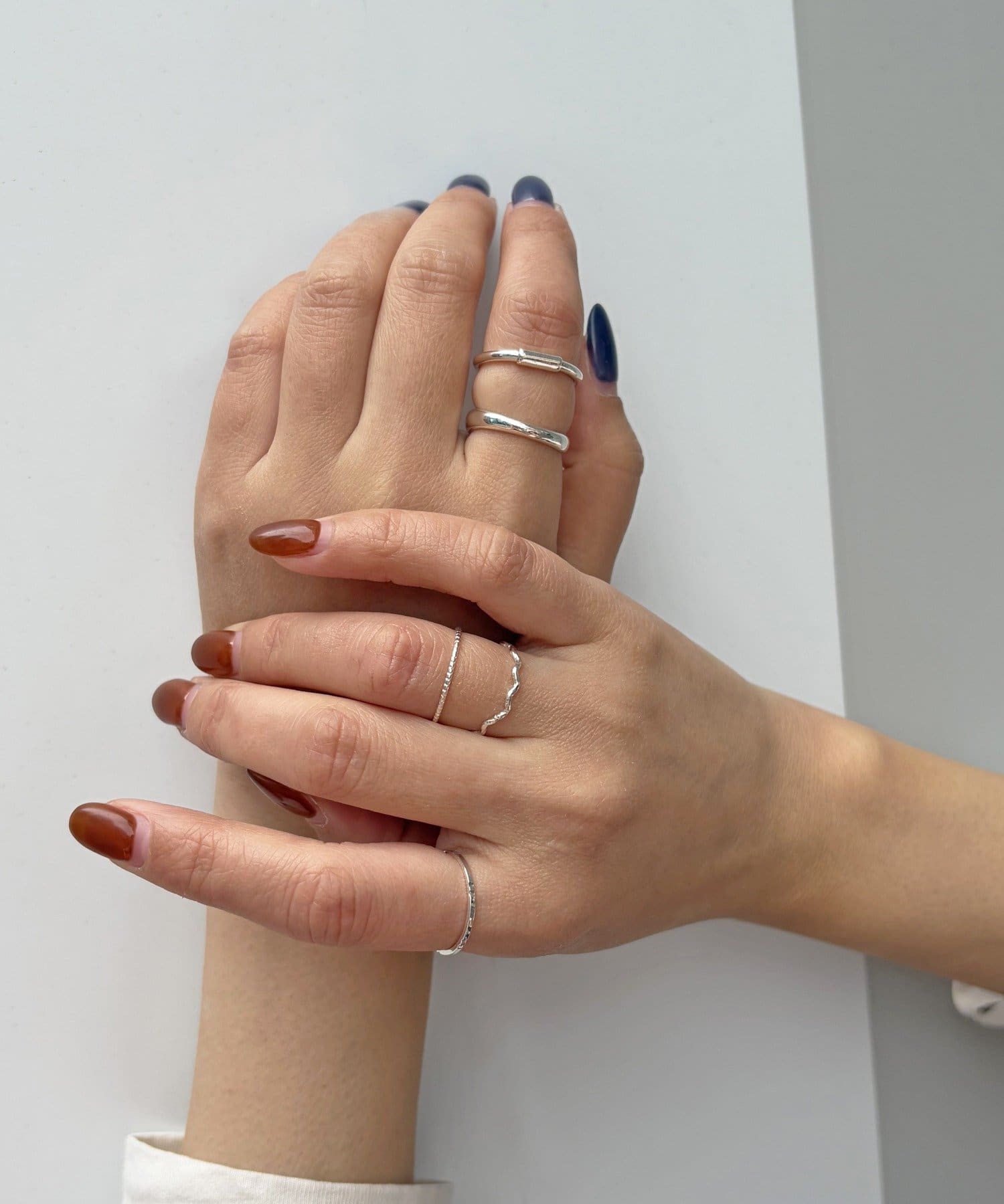 Lattice(ラティス) ニュアンスデザインリングセット(5P)