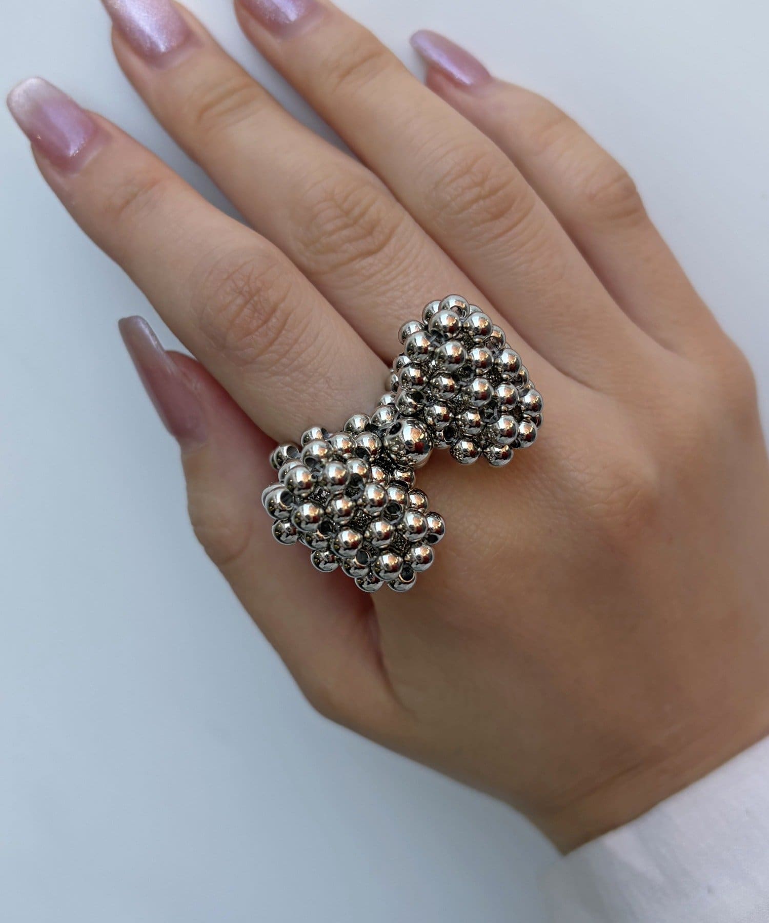 Lattice(ラティス) ビーズリボンリング