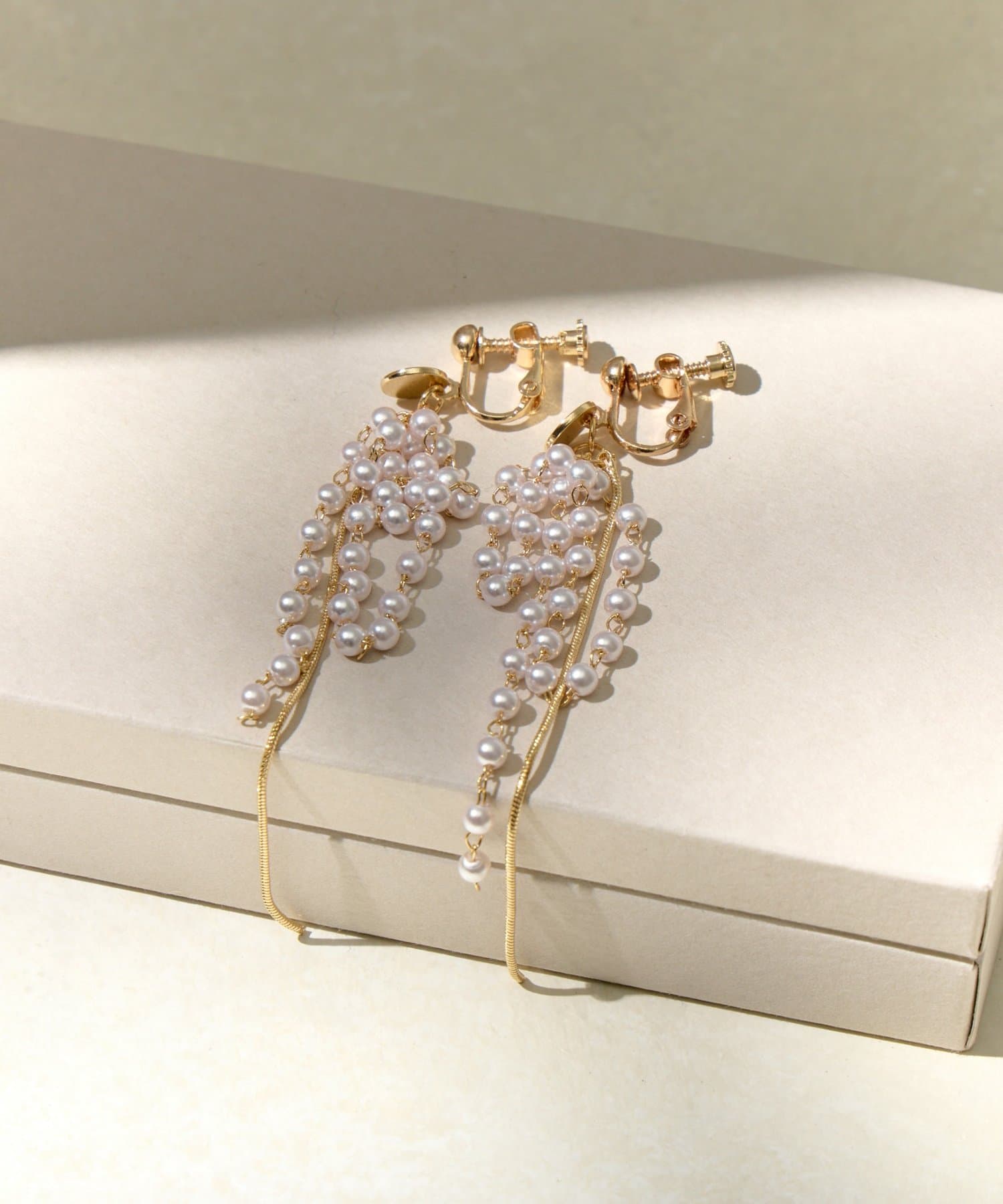 Lattice(ラティス) パールイヤリング