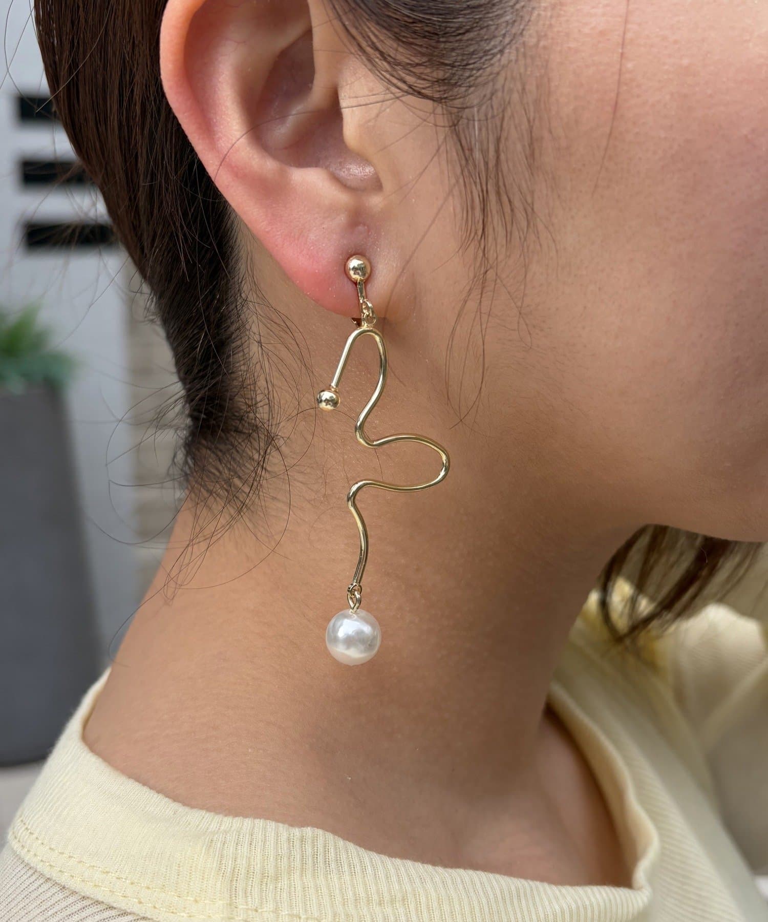 Lattice(ラティス) パールイヤリング