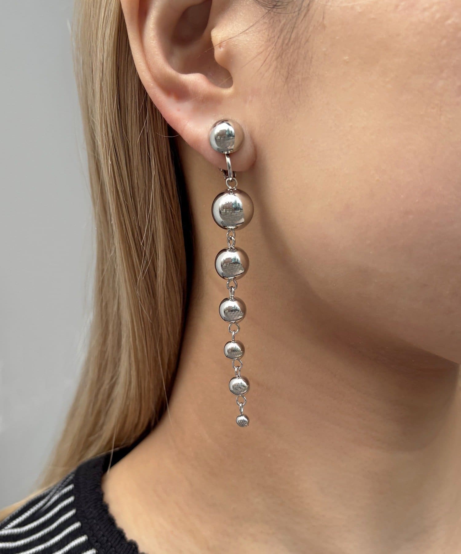 Lattice(ラティス) パール/メタルボールイヤリング