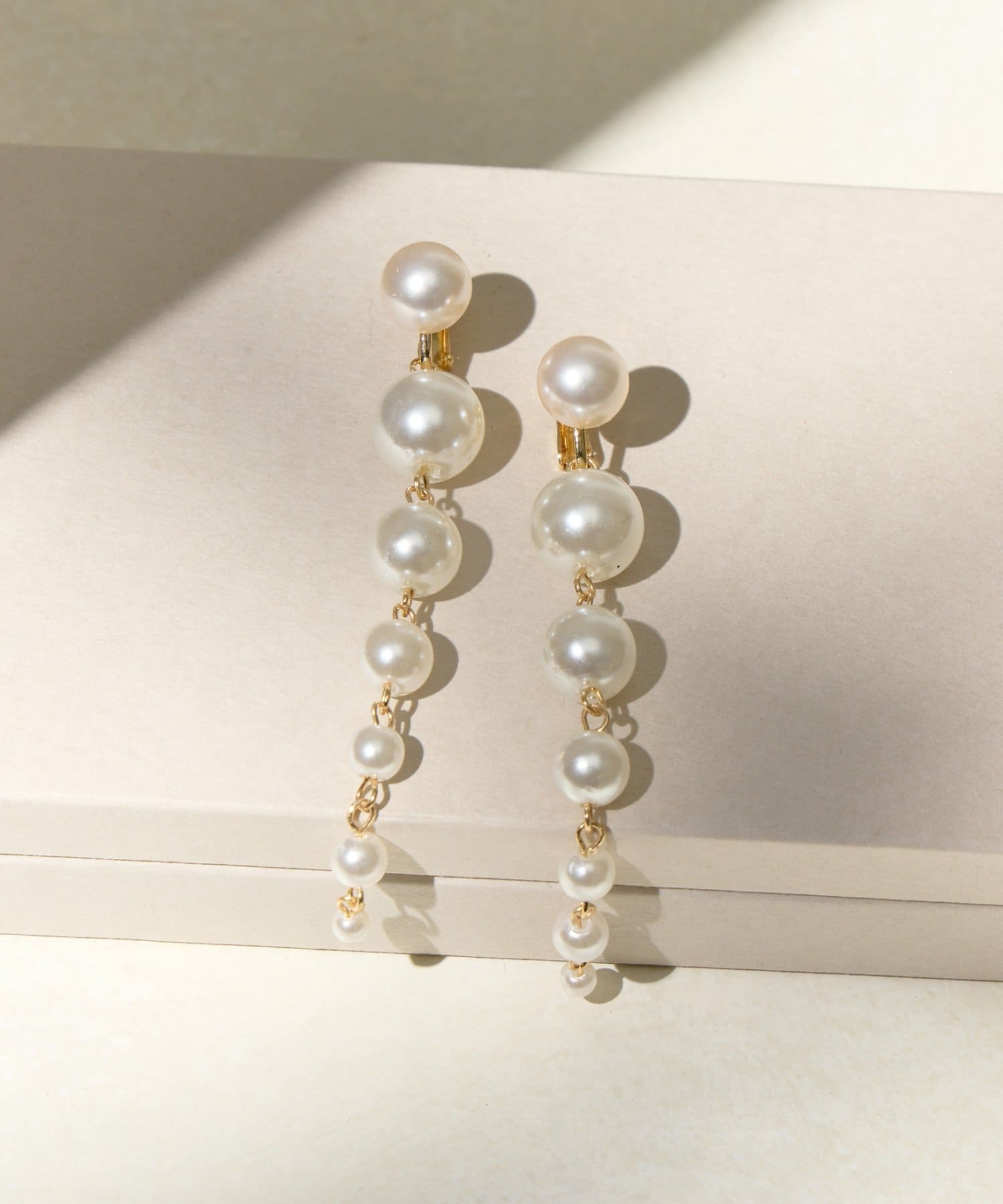 Lattice(ラティス) パール/メタルボールイヤリング