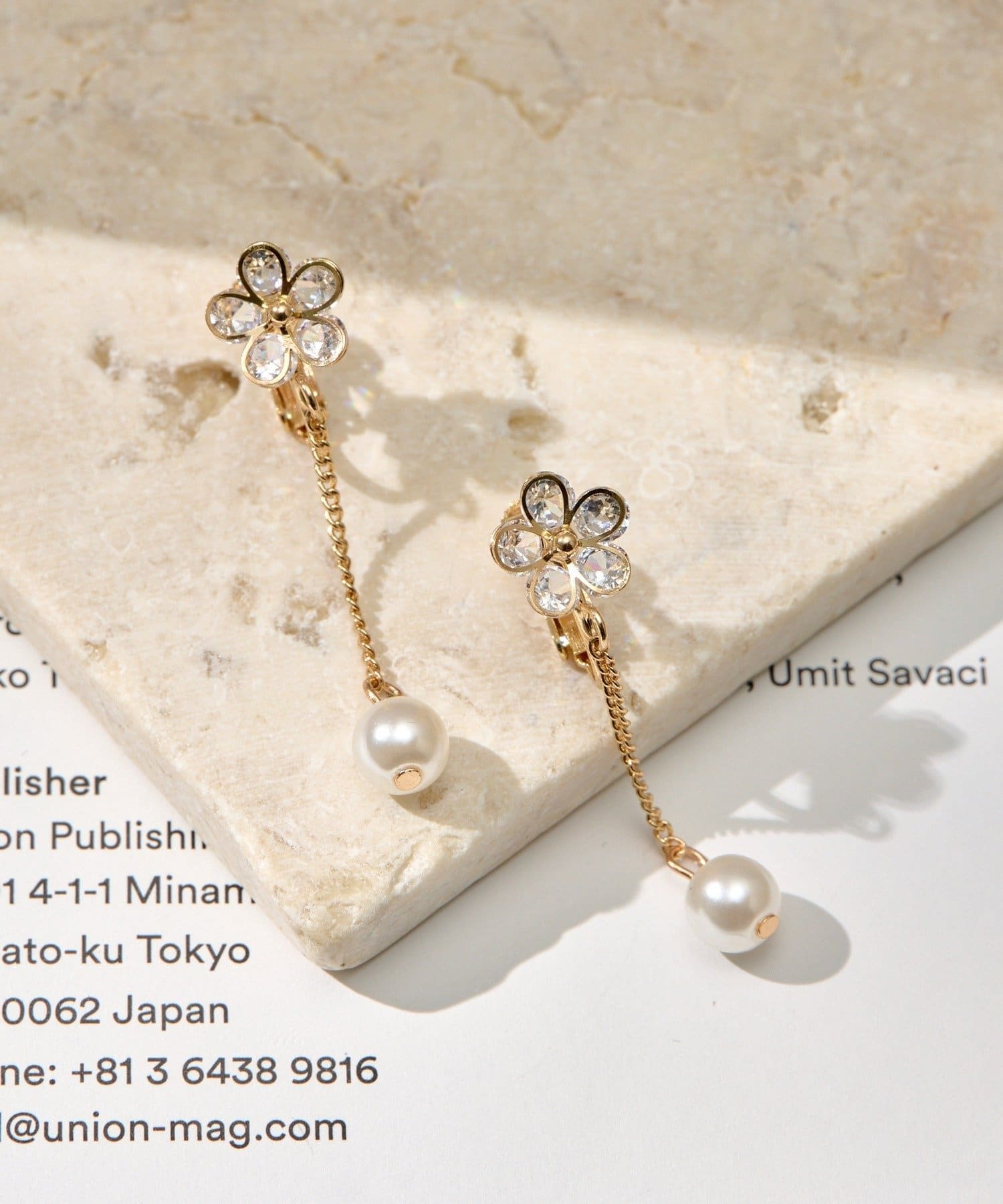 Lattice(ラティス) フラワーパールイヤリング