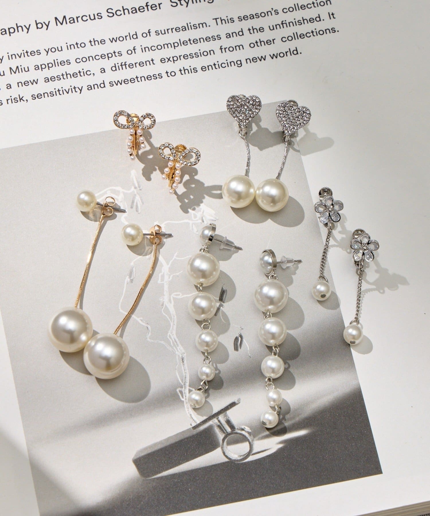 Lattice(ラティス) フラワーパールイヤリング