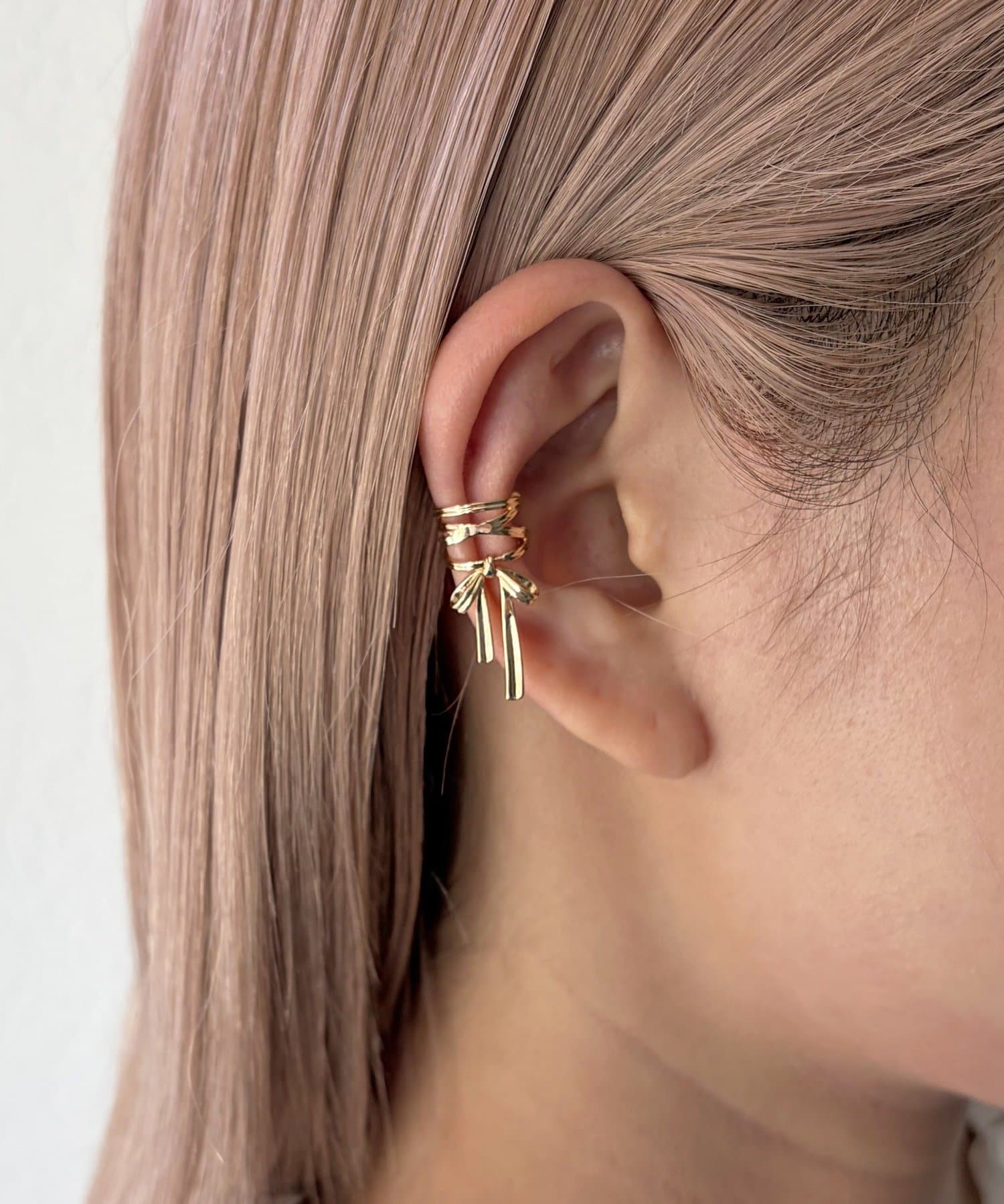 Lattice(ラティス) リボンイヤカフ