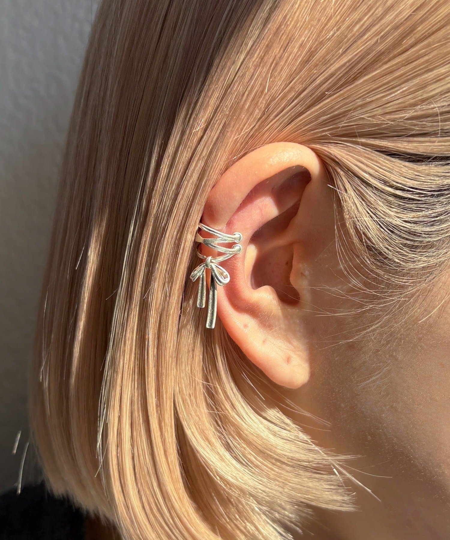 Lattice(ラティス) リボンイヤカフ