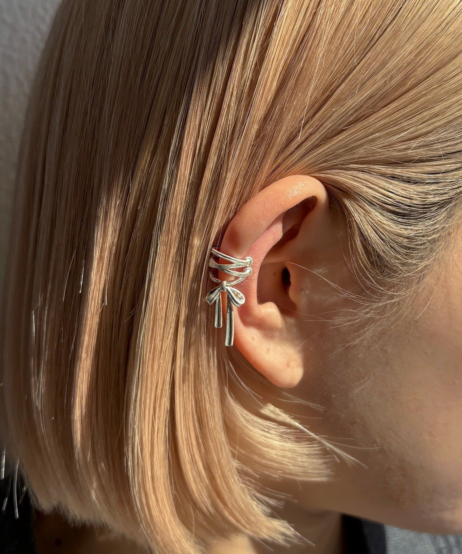 Lattice(ラティス) リボンイヤカフ