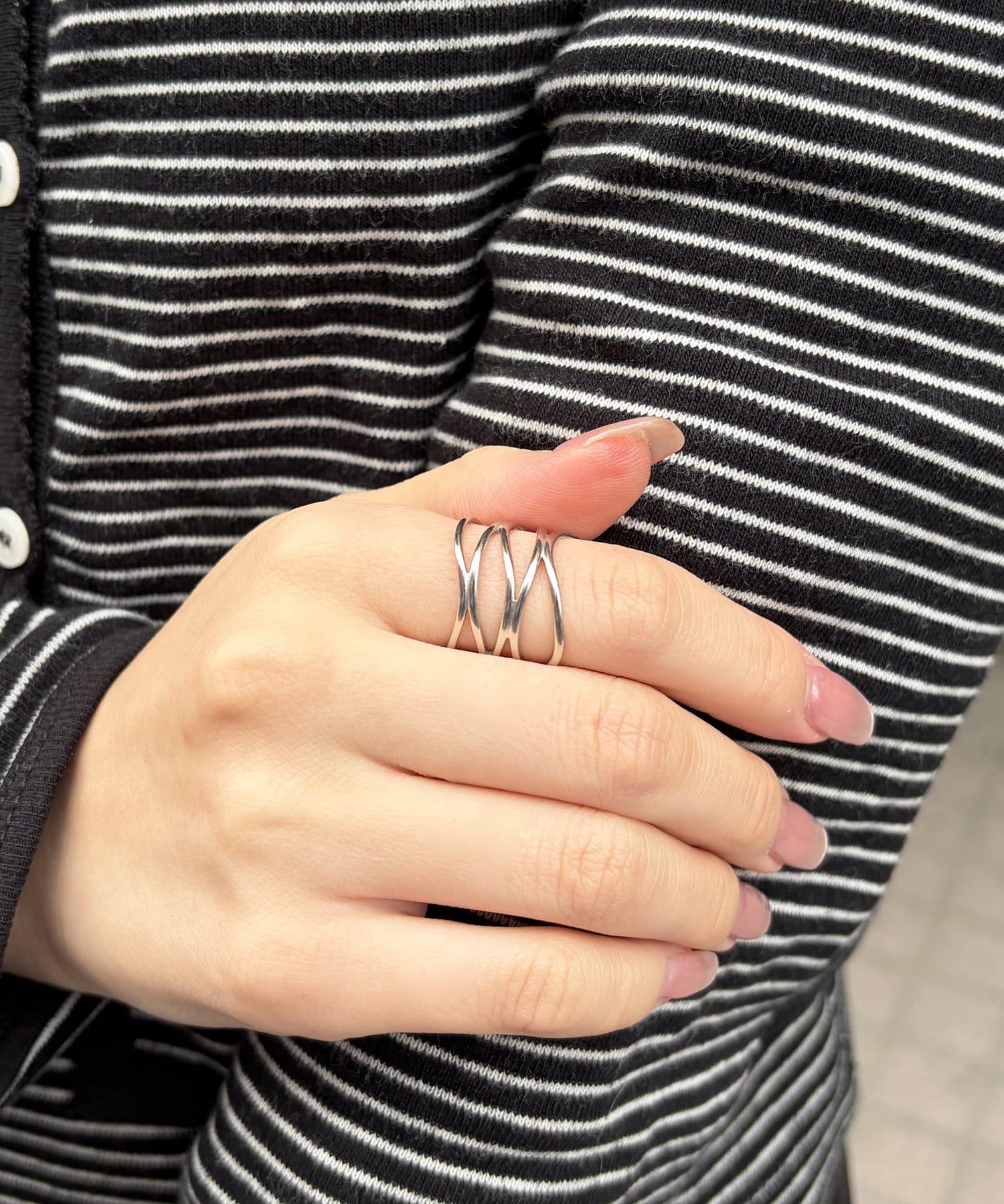 Lattice(ラティス) ＜ステンレス＞ニュアンスデザインリング