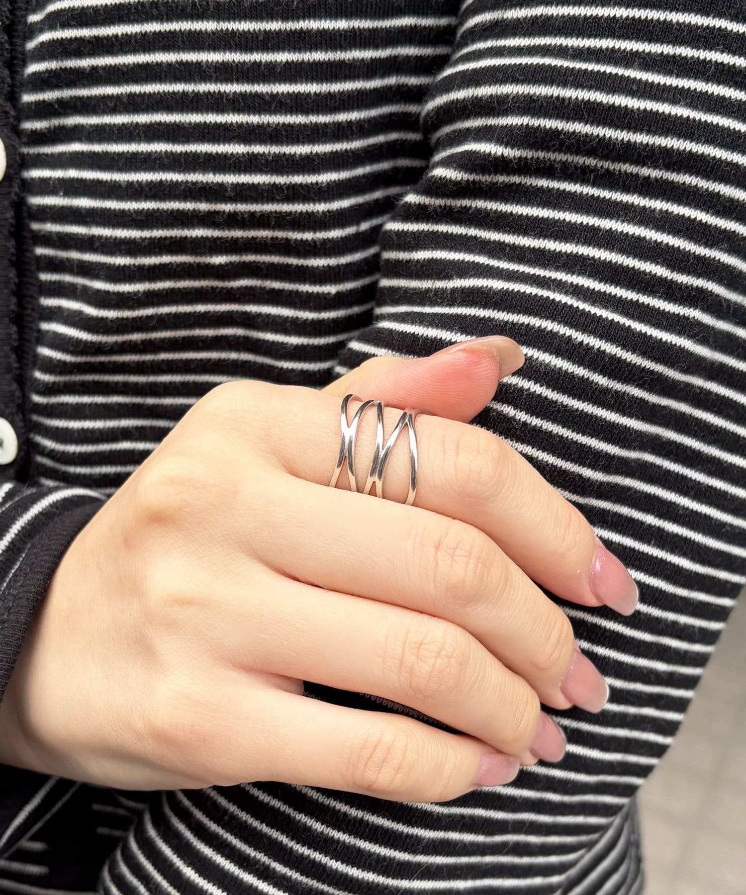 Lattice(ラティス) ＜ステンレス＞ニュアンスデザインリング