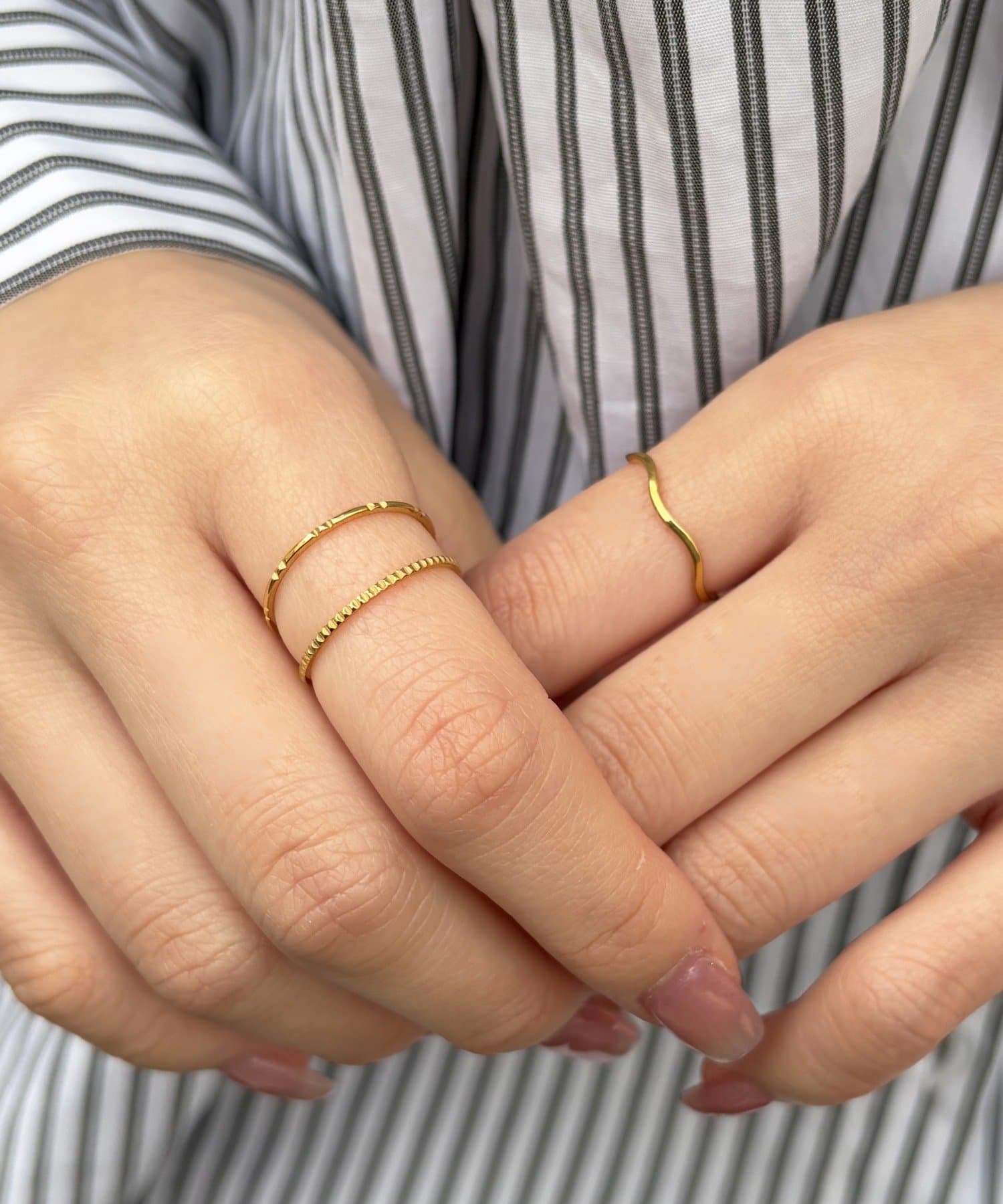 Lattice(ラティス) ＜ステンレス＞シンプルリングセット(3P)