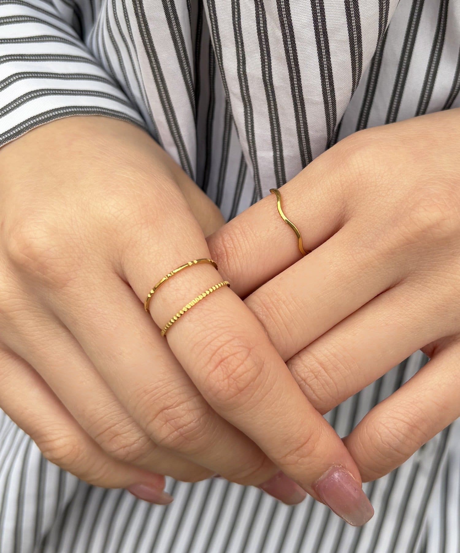 Lattice(ラティス) ＜ステンレス＞シンプルリングセット(3P)