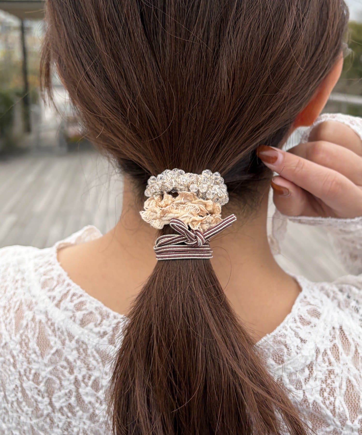 Lattice(ラティス) ビジューヘアゴムセット(3P)