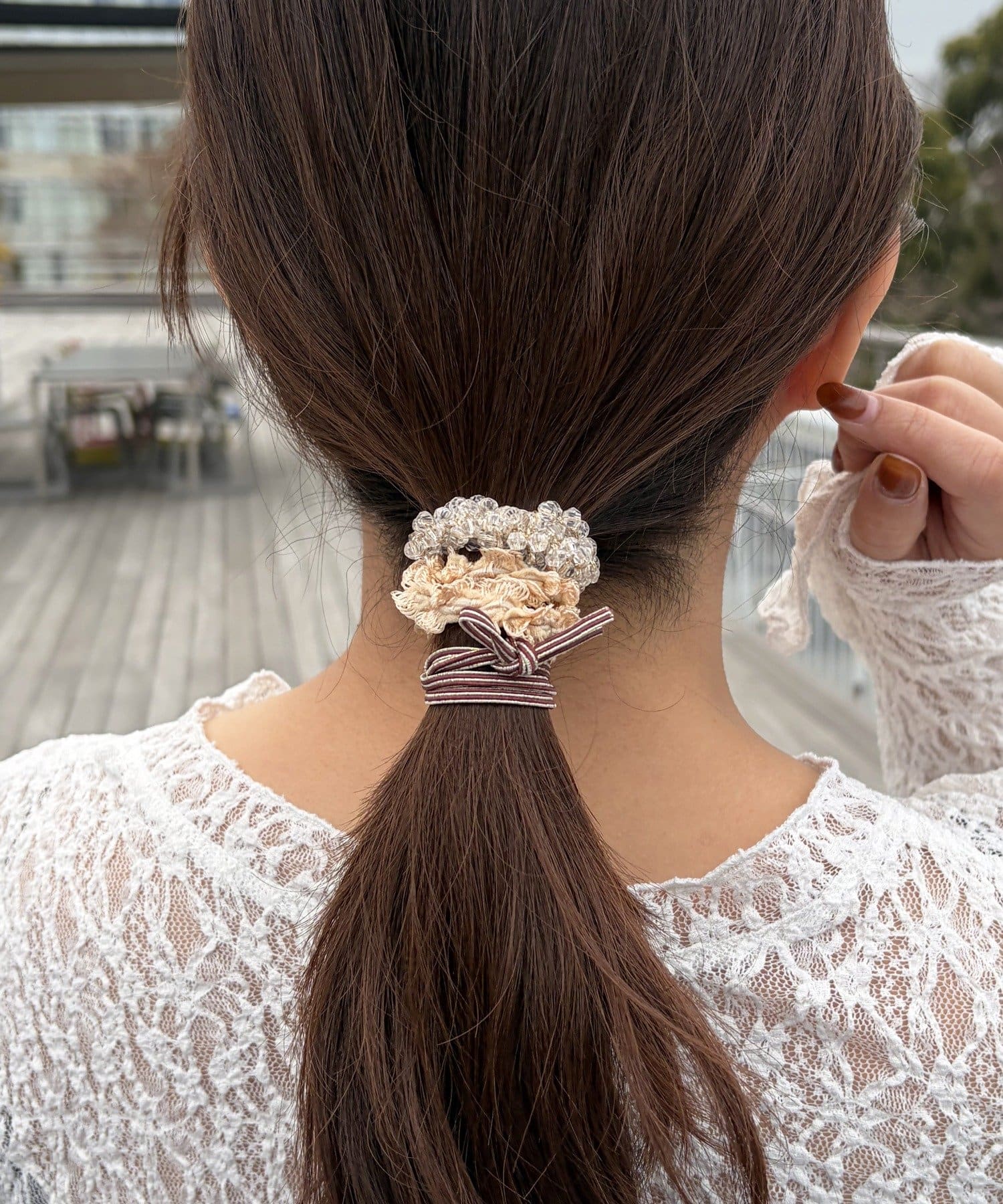 Lattice(ラティス) ビジューヘアゴムセット(3P)