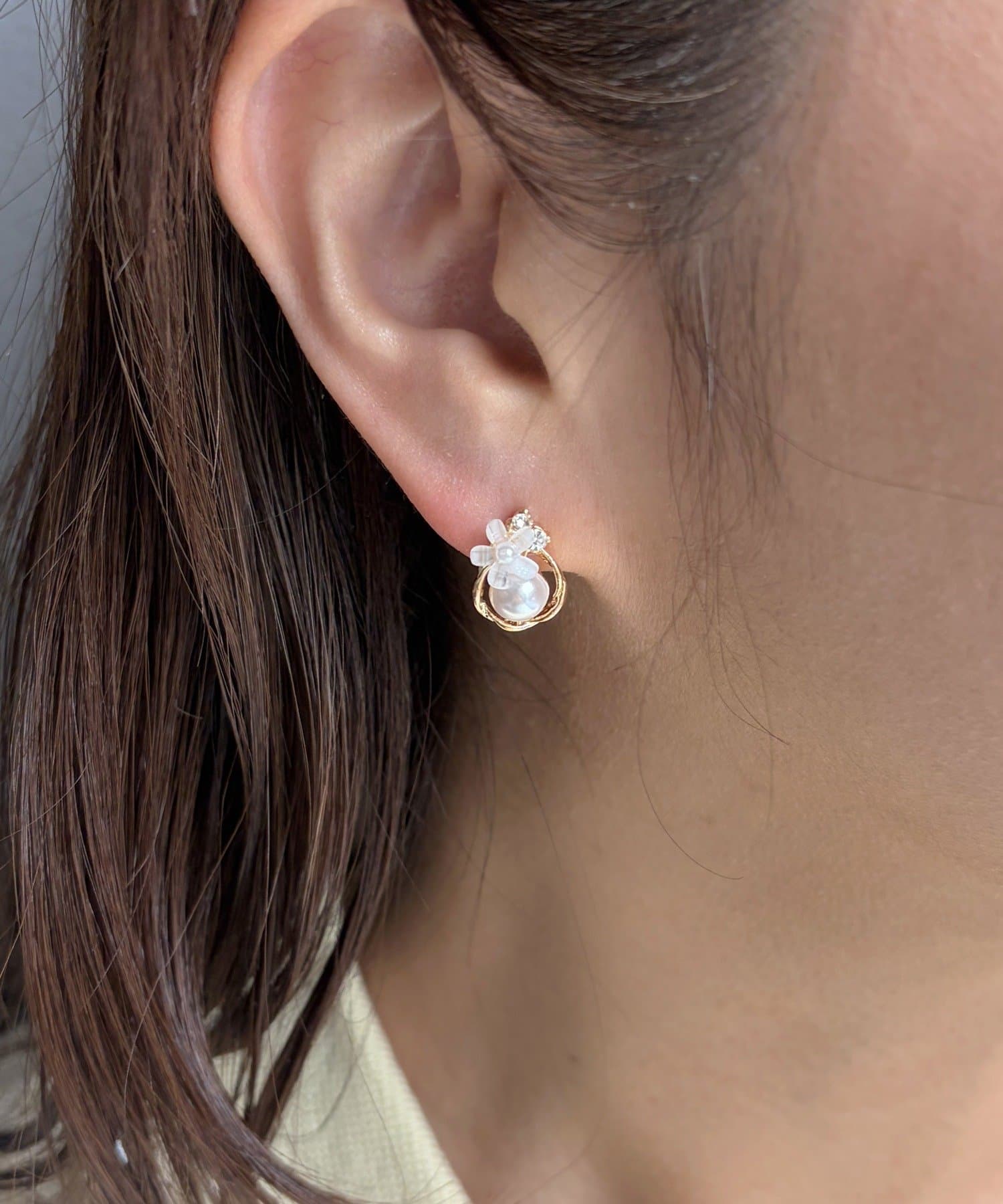 Lattice(ラティス) フラワーピアス