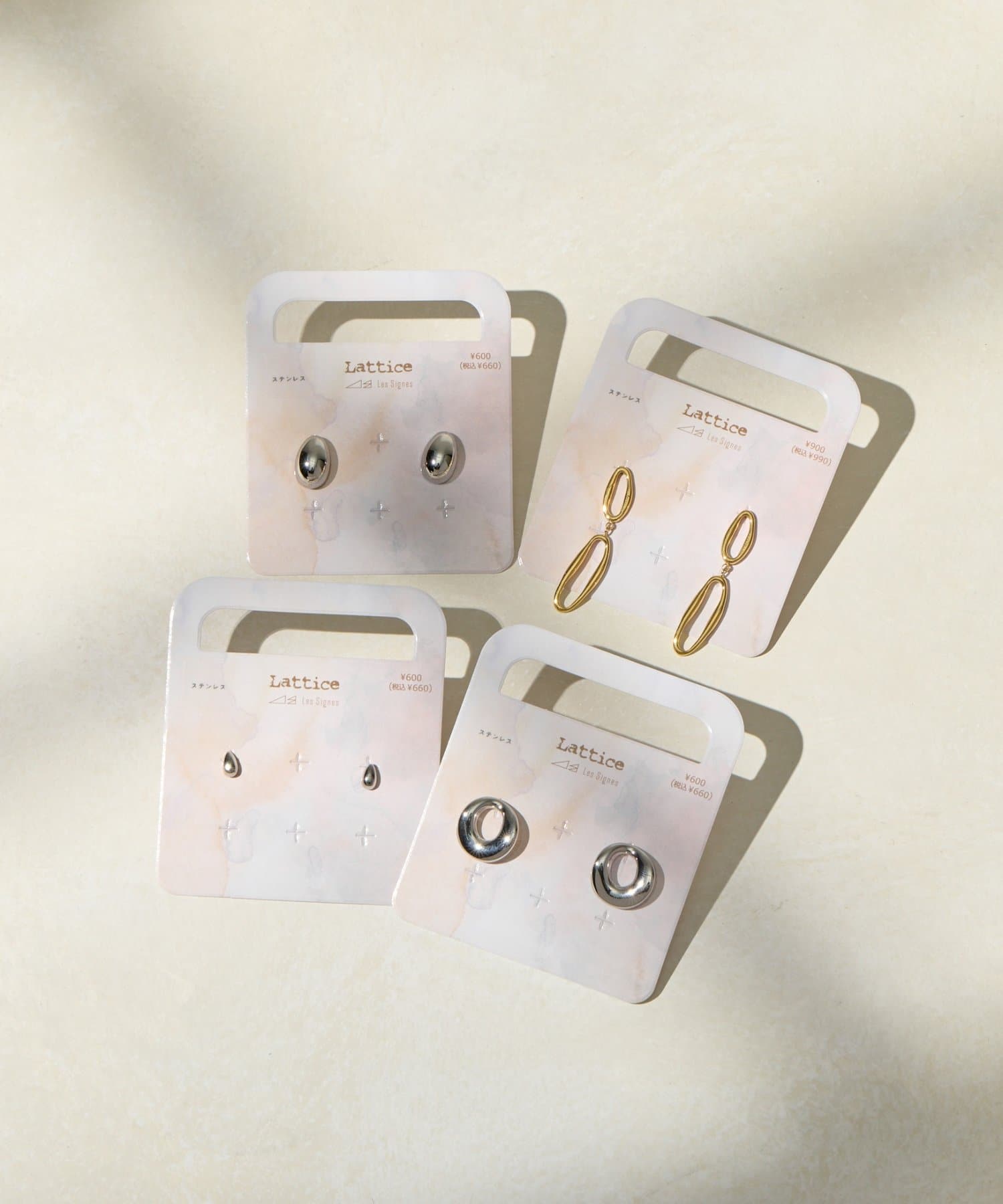 Lattice(ラティス) ＜ステンレス＞サークルピアス