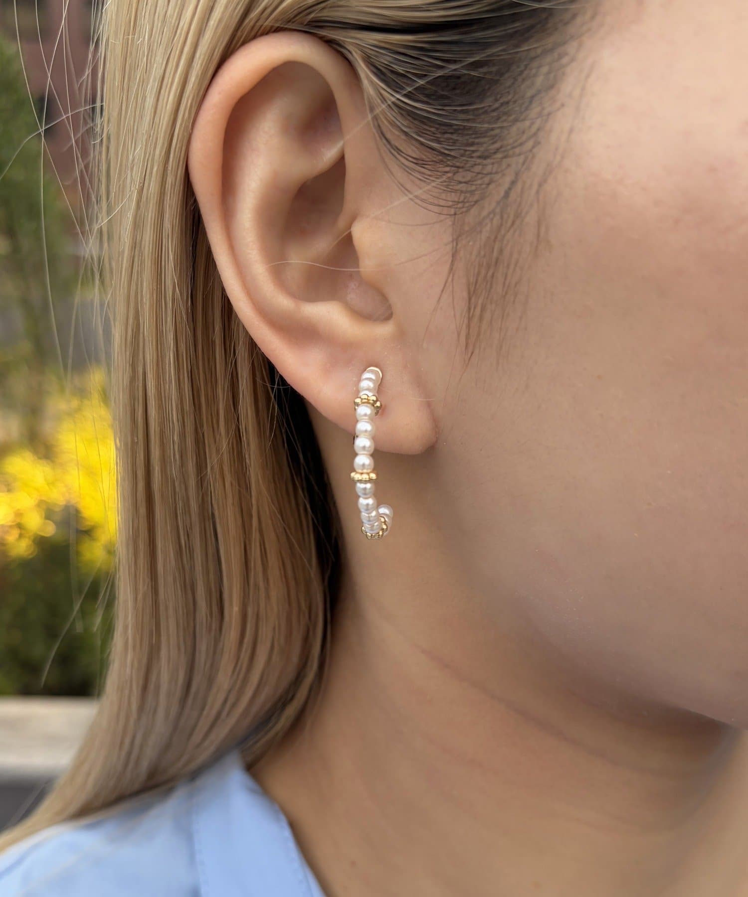 Lattice(ラティス) パールイヤリング