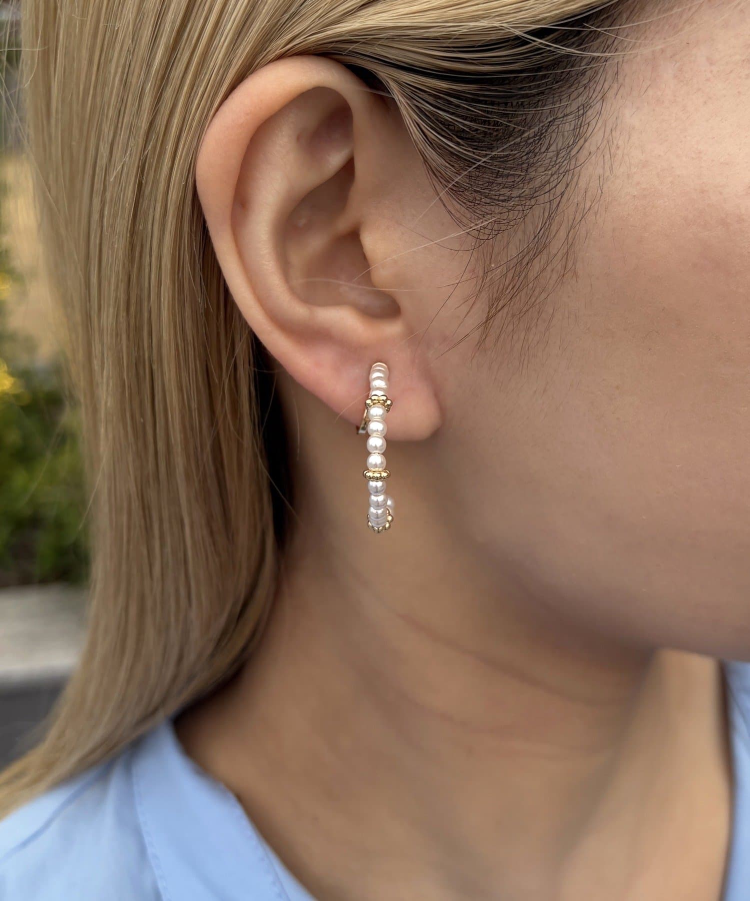 Lattice(ラティス) パールイヤリング