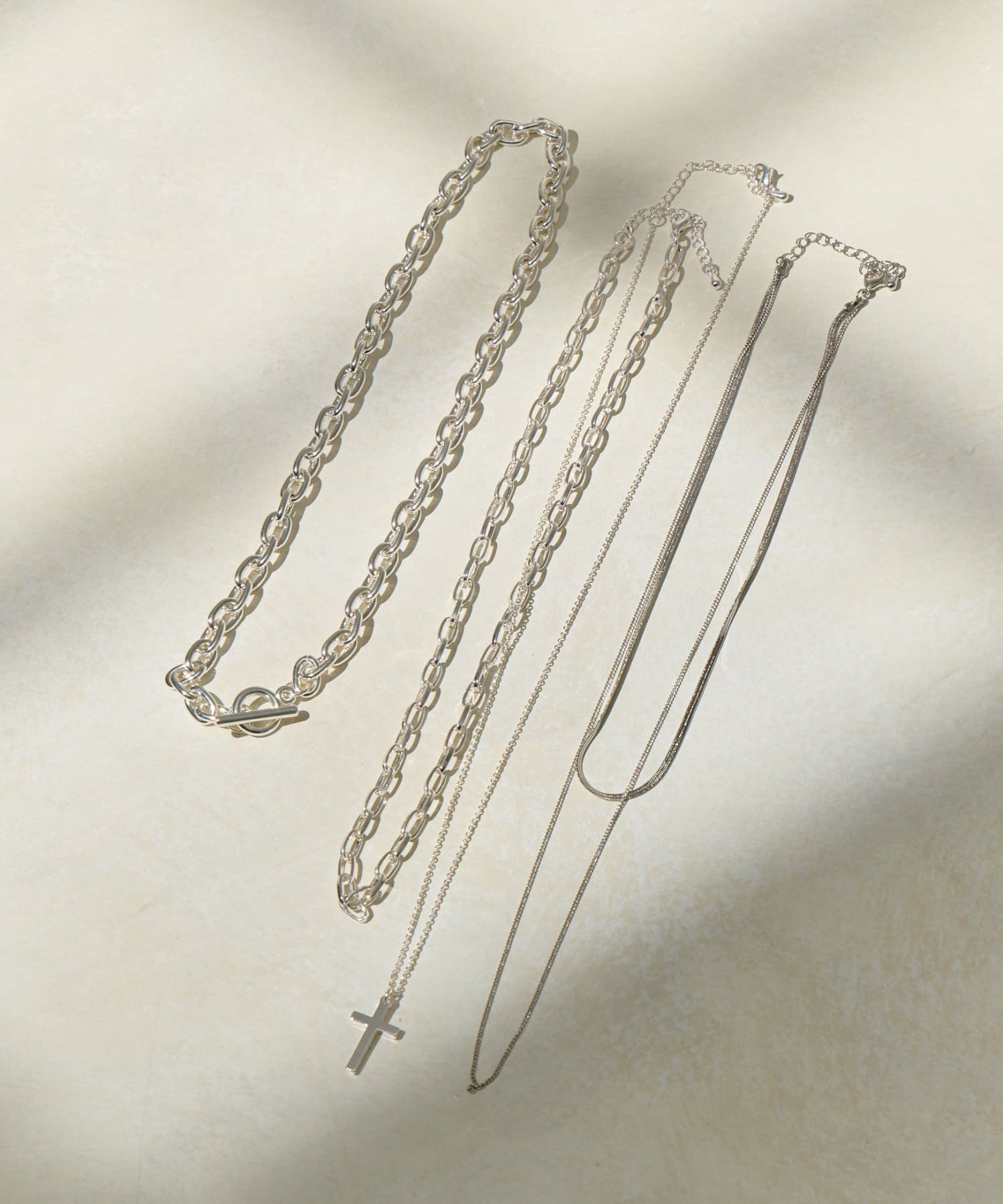 Lattice(ラティス) 2連チェーンネックレス