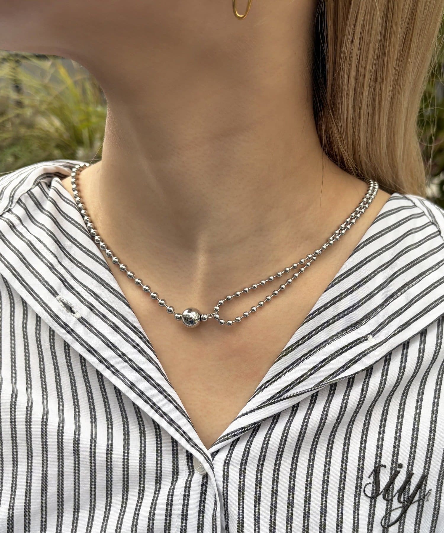 Lattice(ラティス) ＜ステンレス＞ボールチェーンネックレス