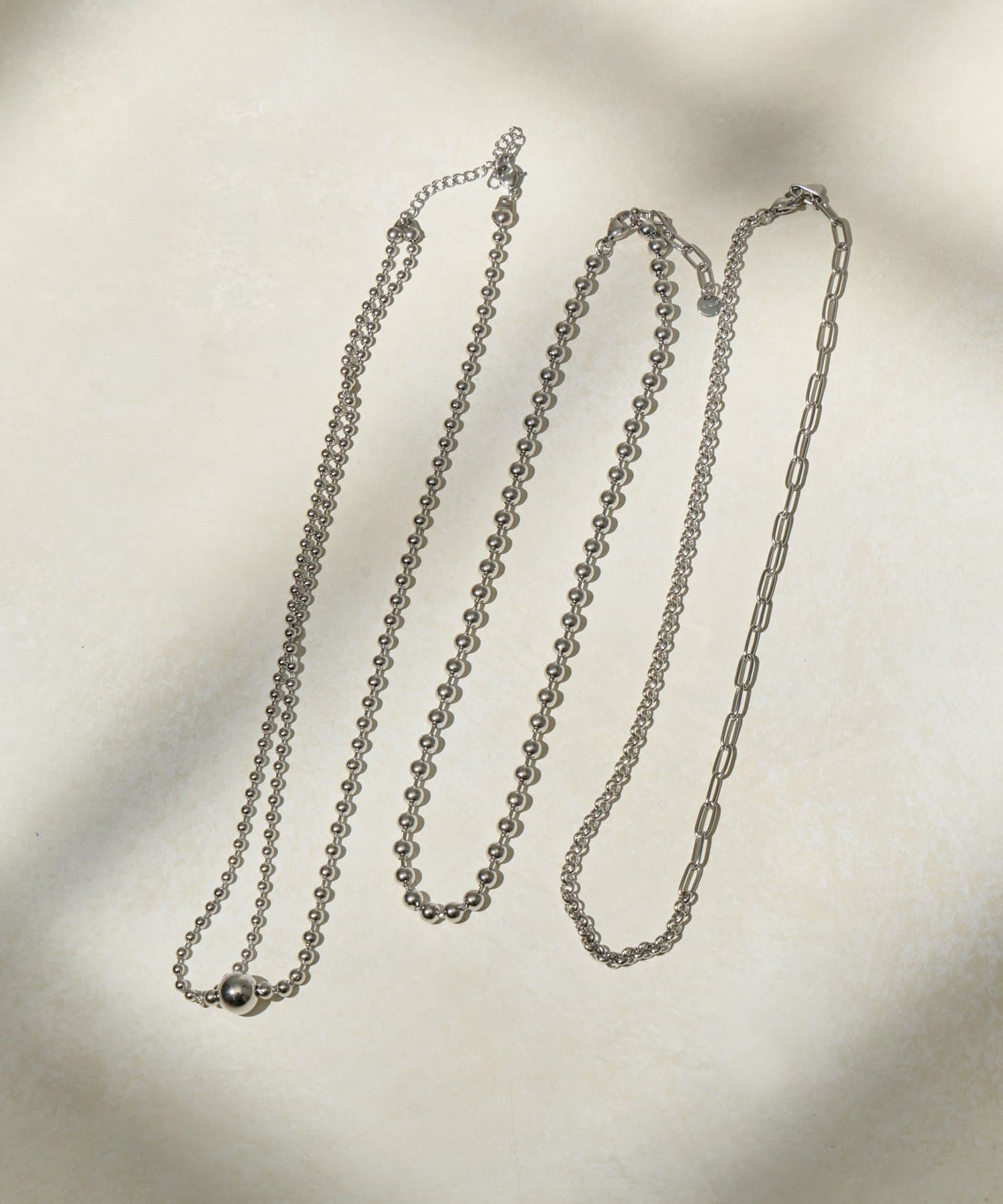 Lattice(ラティス) ＜ステンレス＞ボールチェーンネックレス